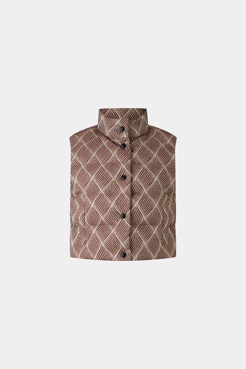 Cropp down waistcoat Latoya Wine red/cream