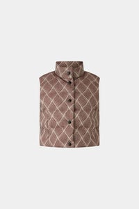 Cropp down waistcoat Latoya Wine red/cream Cropp down waistcoat Latoya Wine red/cream