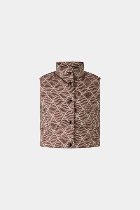 Cropp down waistcoat Latoya Wine red/cream Cropp down waistcoat Latoya Wine red/cream