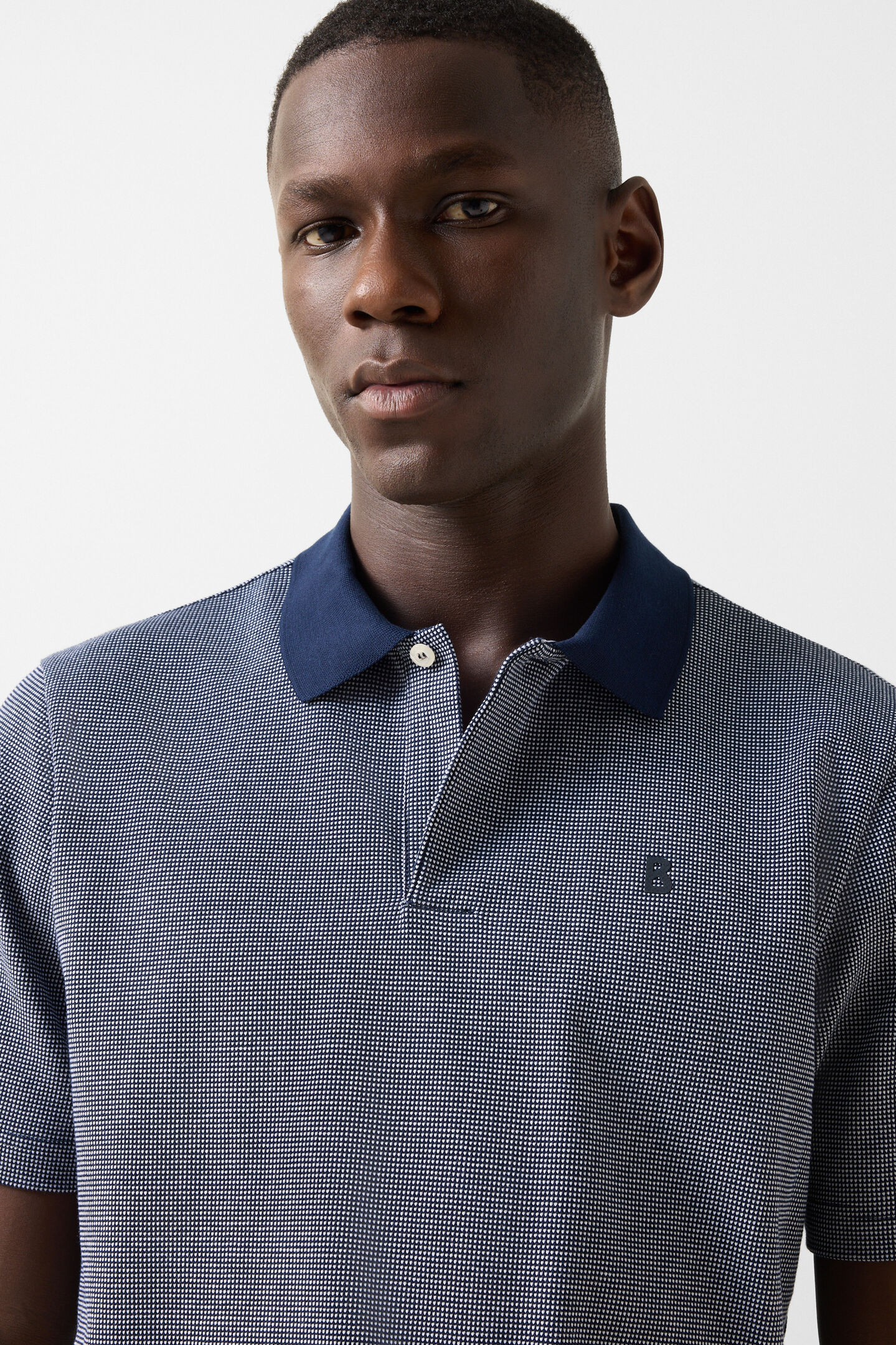 Wynn polo shirt Navy blue/white