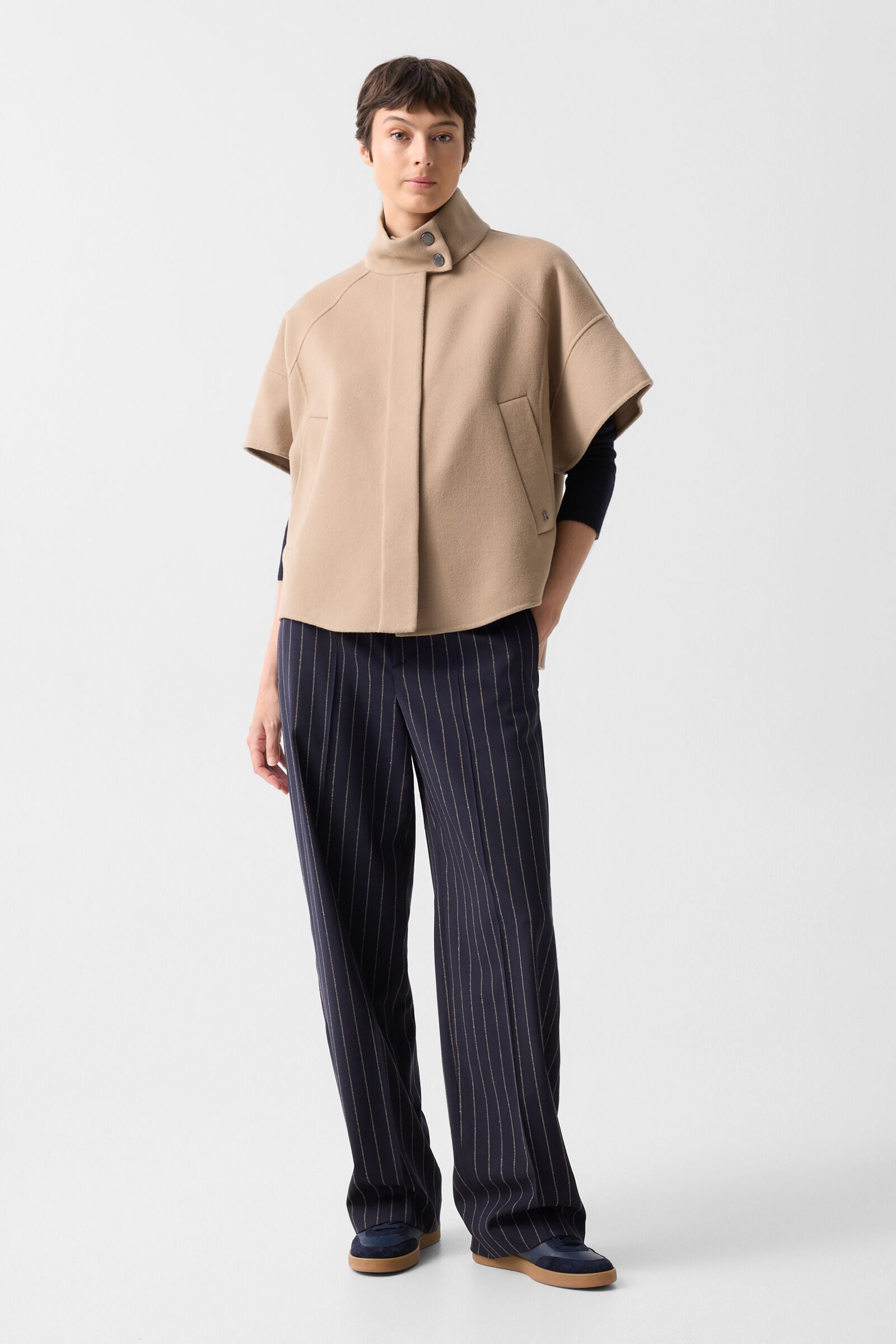 Wool waistcoat Venice Camel