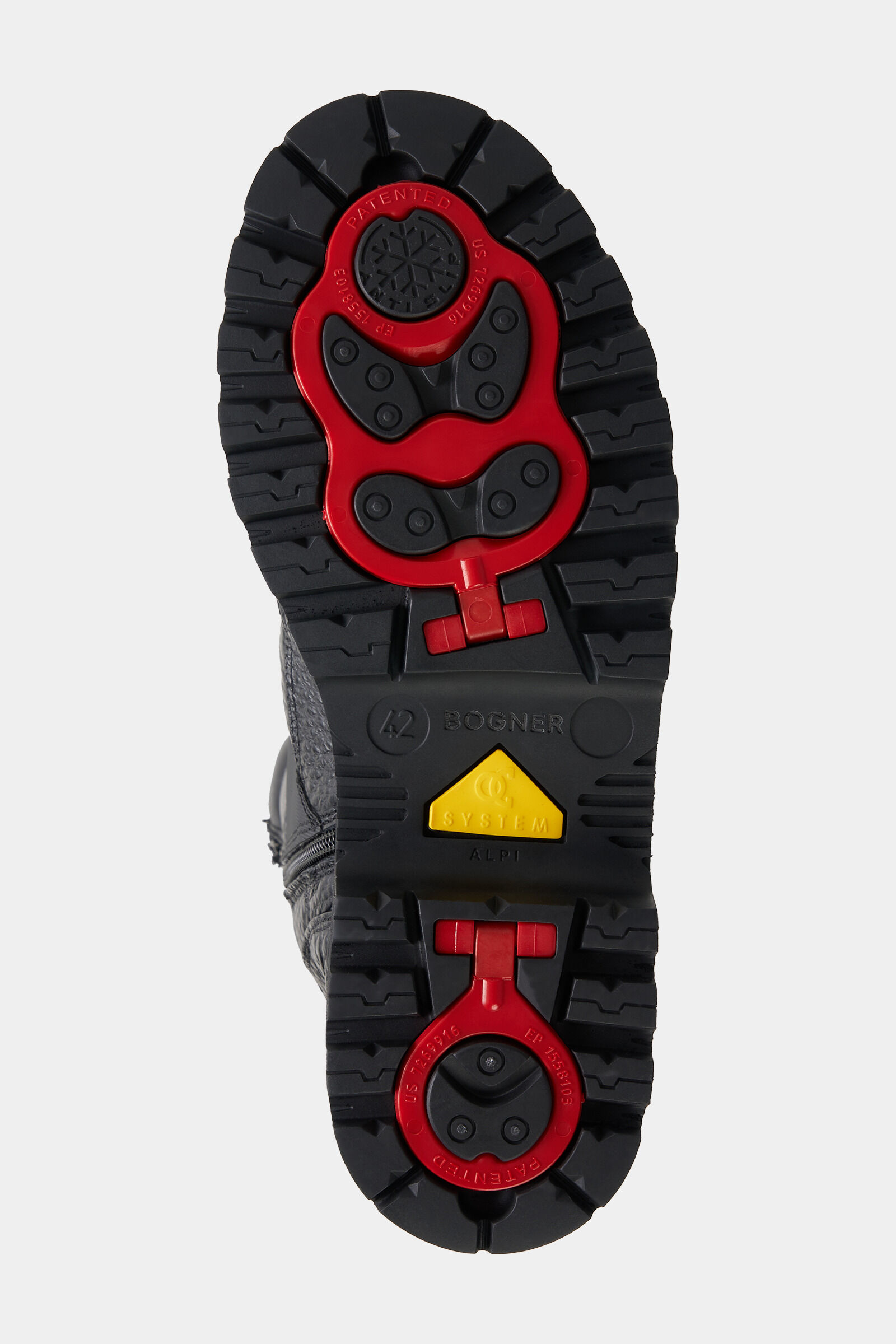 Lace-up boots Helsinki with spikes Black