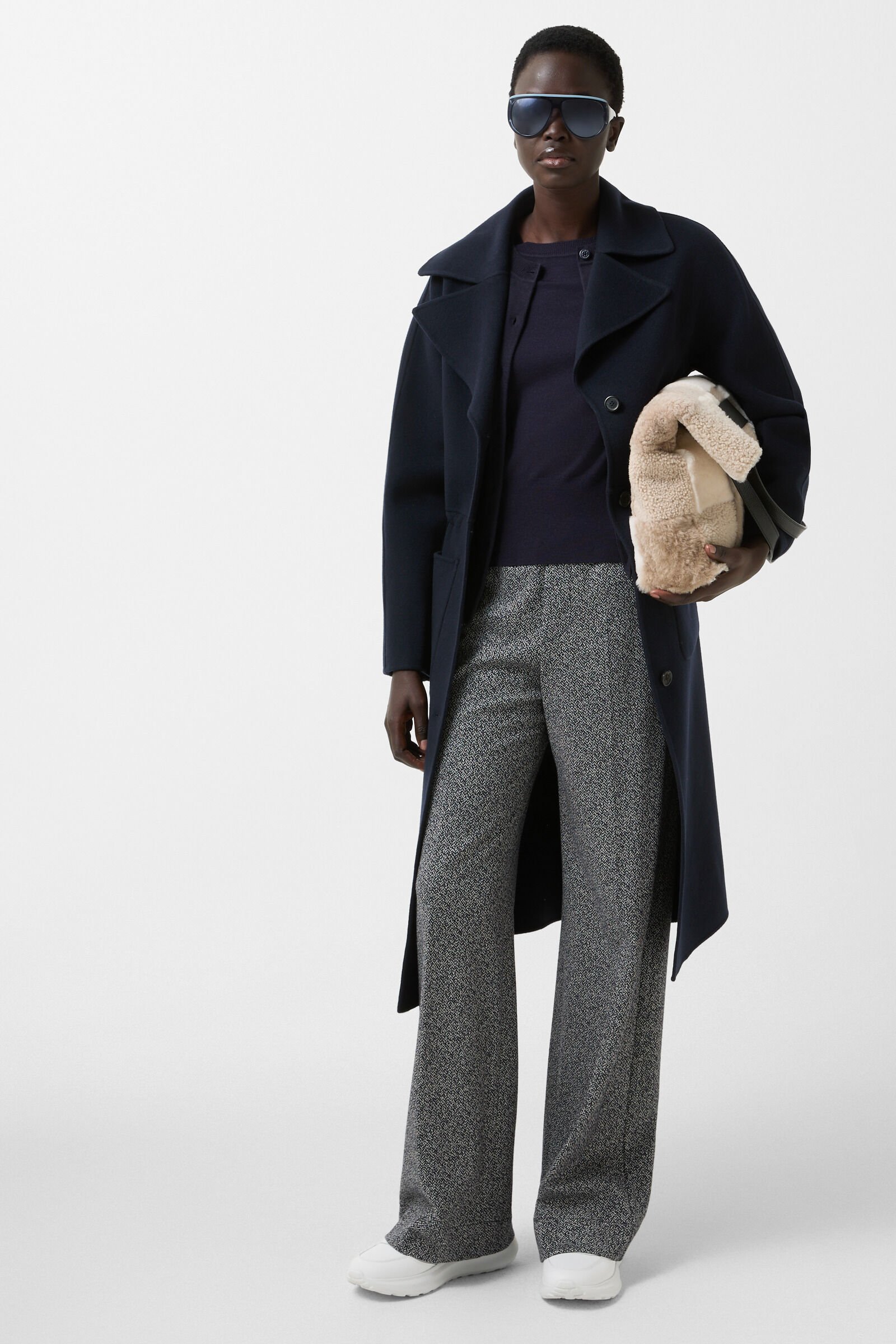 Kurzarm-Pullover Izzy Navy-Blau