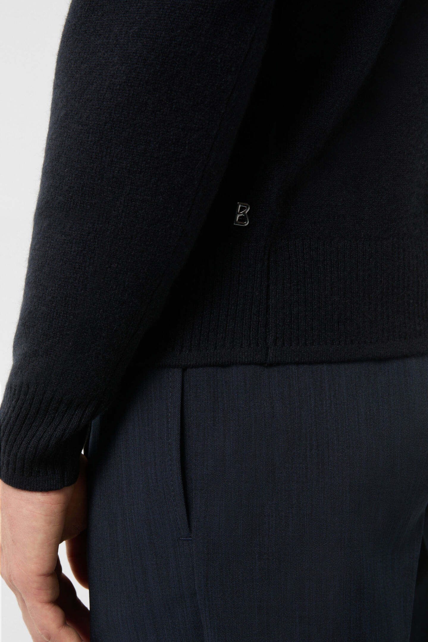 Brendon Cashmere pullover Navy blue