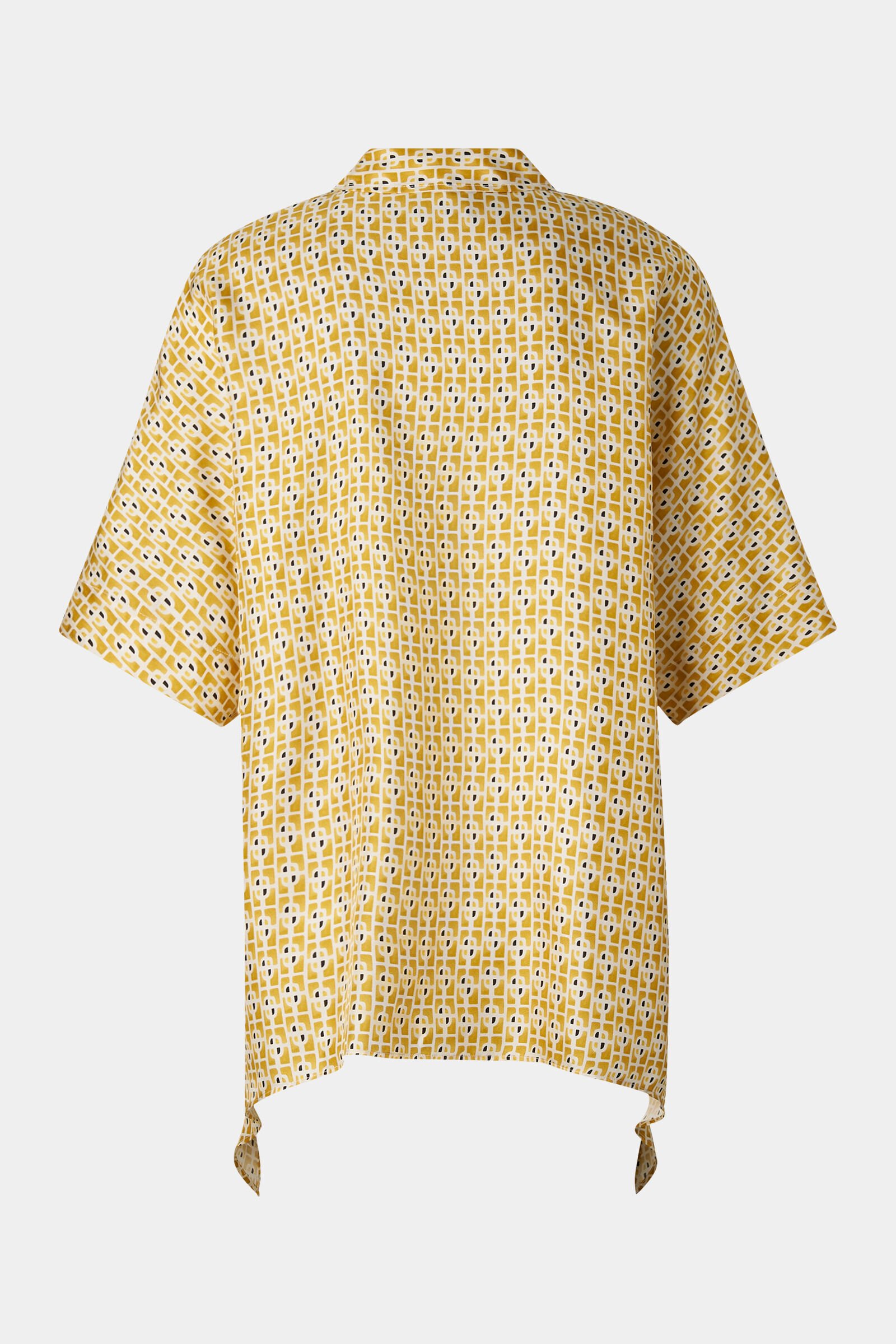 Seidenbluse Elvira Gelb/Creme