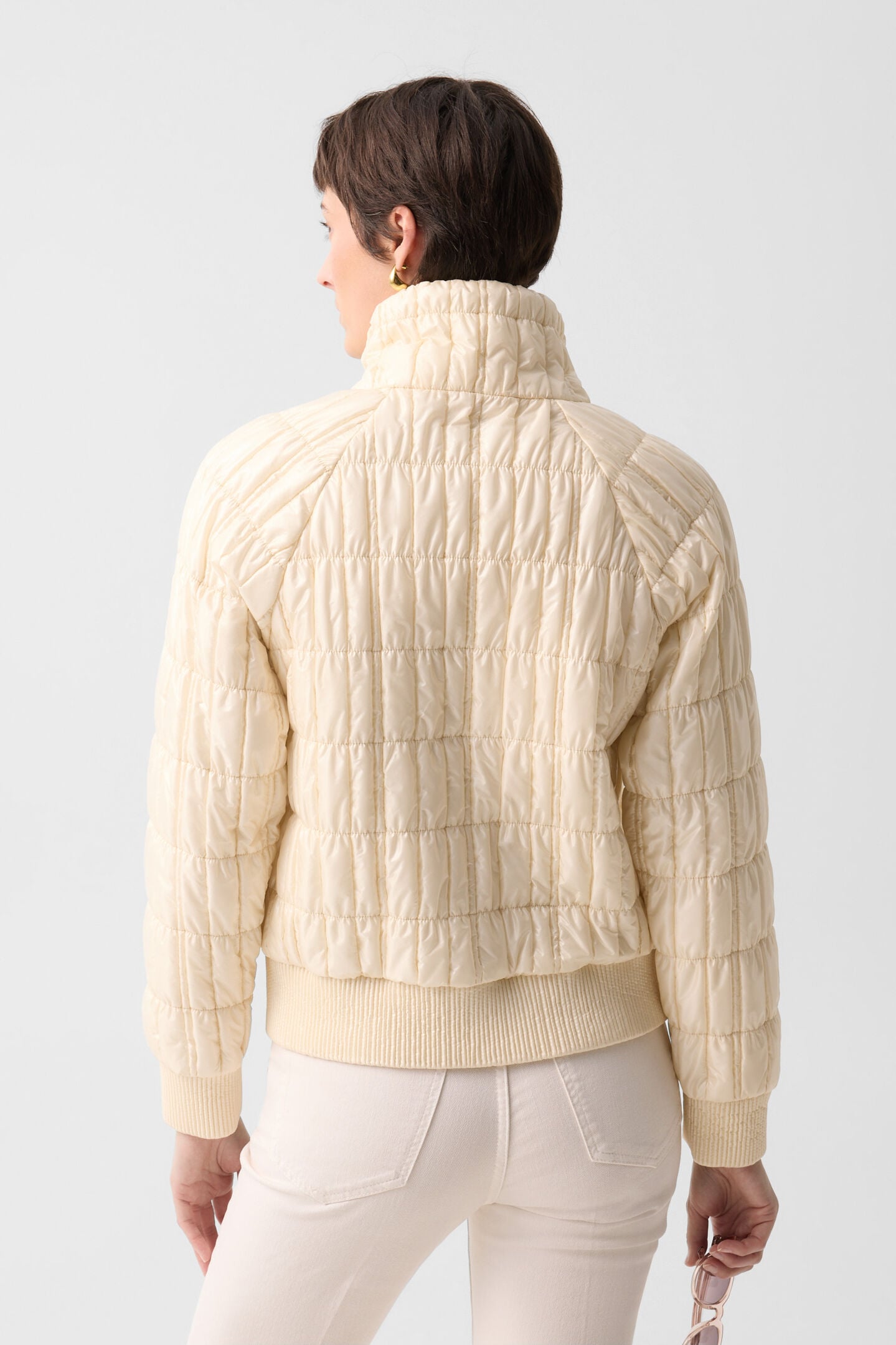 Sherry quilted jacket Cream