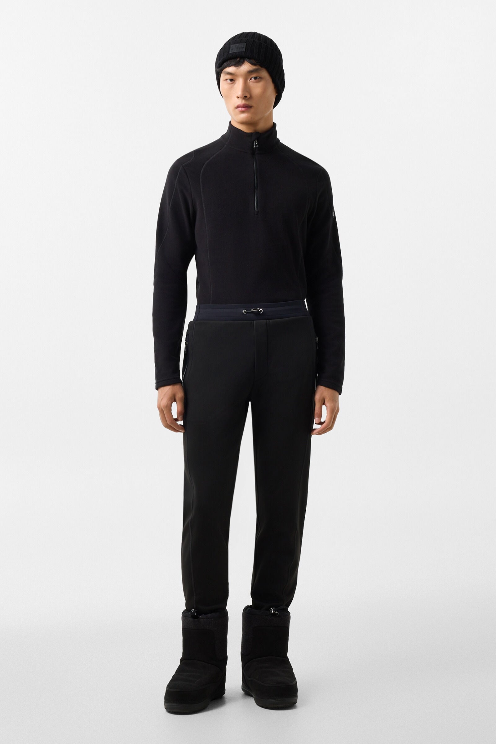 Harry Fleece Base Layer Black