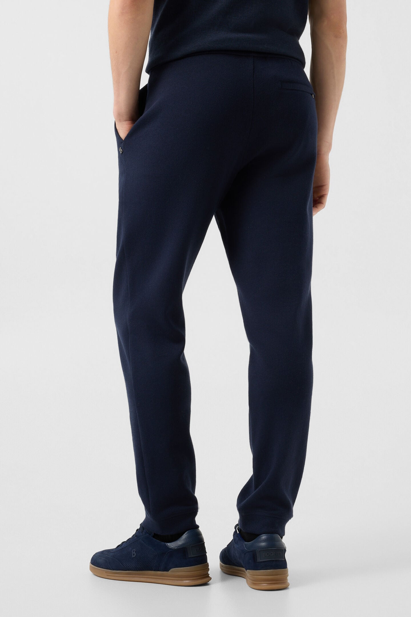 Lars knitted trousers Navy blue