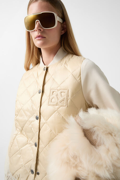 Hybrid-Collagejacke Aileen Beige