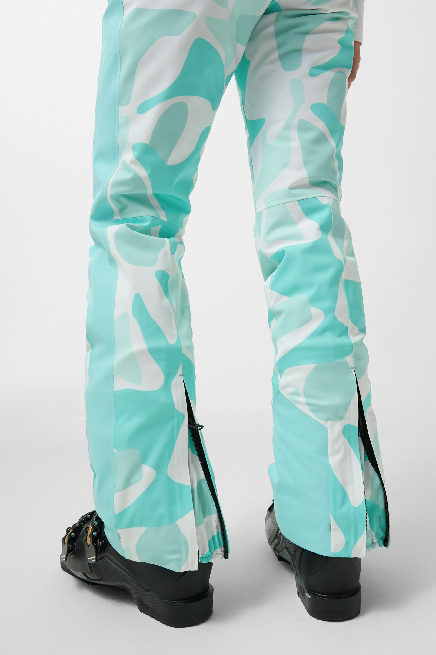 Skihose Borja Eisblau/Weiß