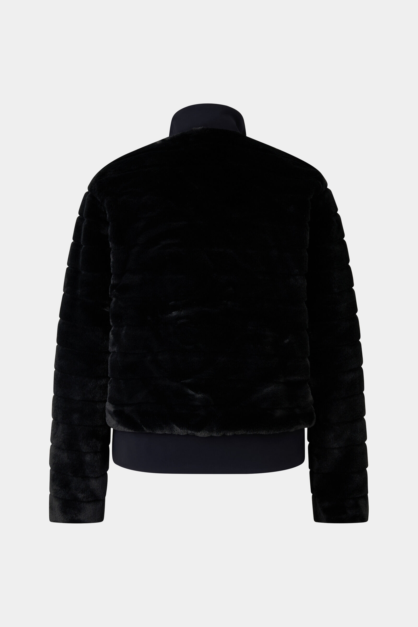 Katniss faux fur jacket Black