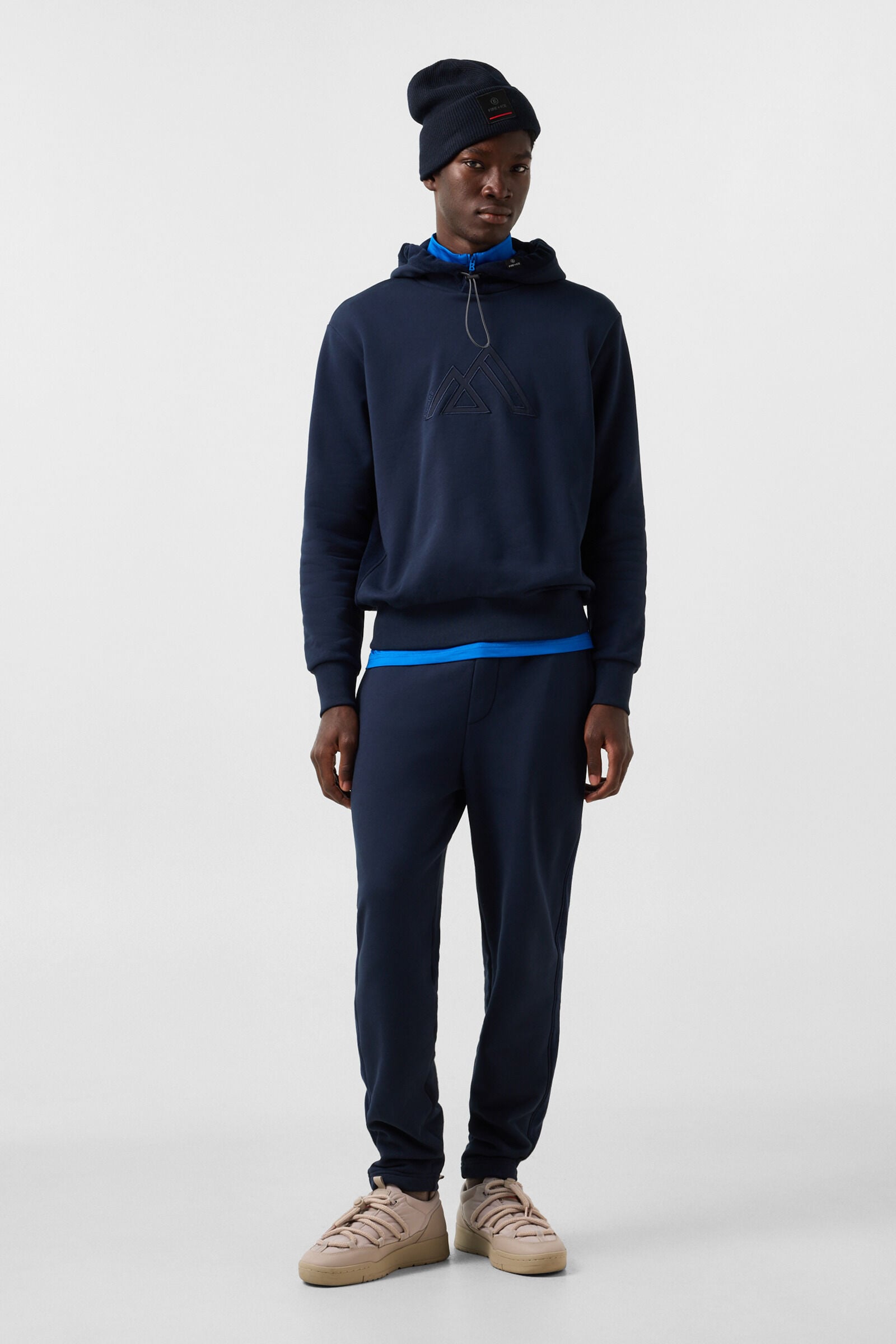 Baumwoll-Sweatpants Pedro Navy