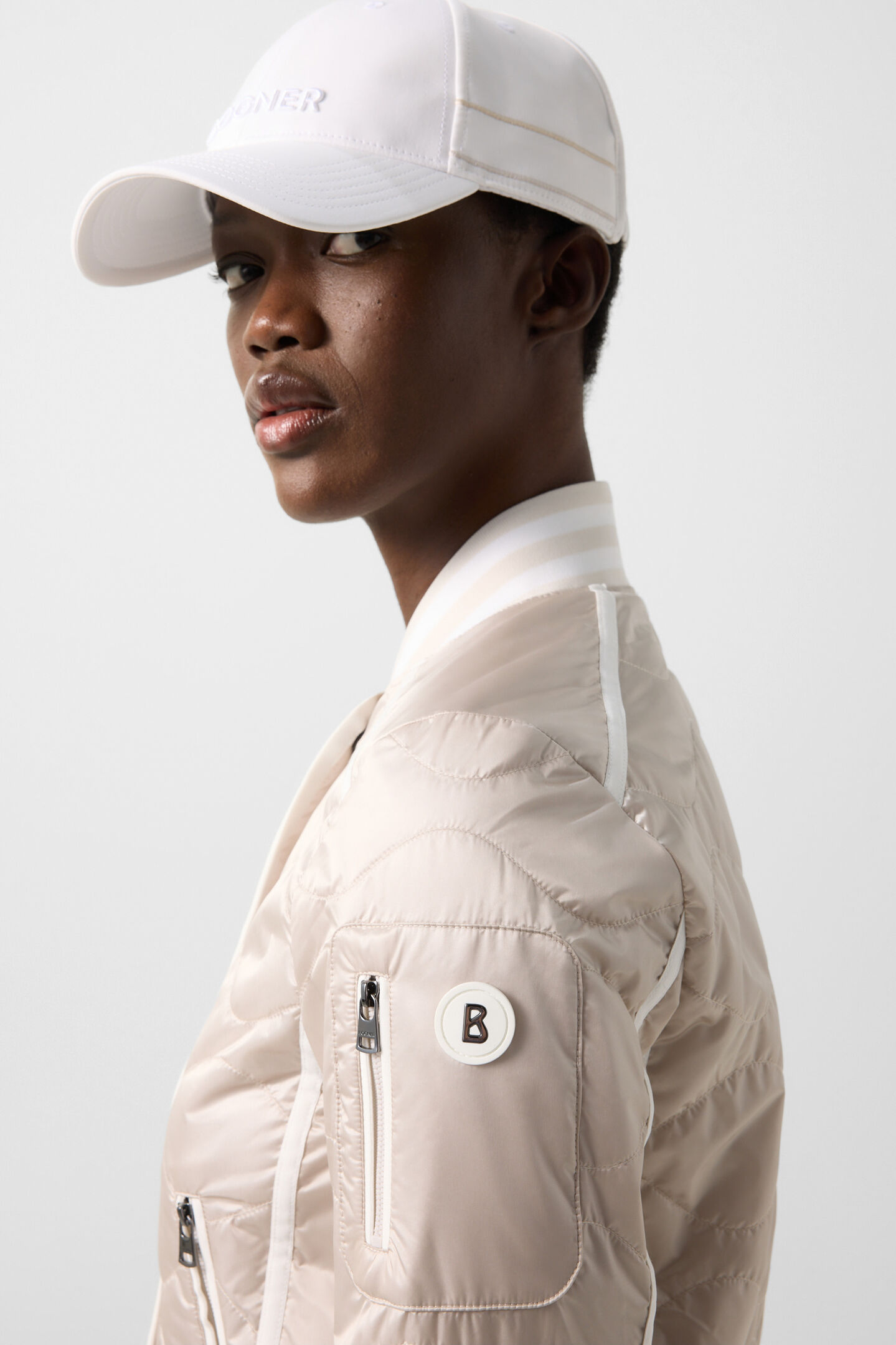 Lia quilted jacket Sand