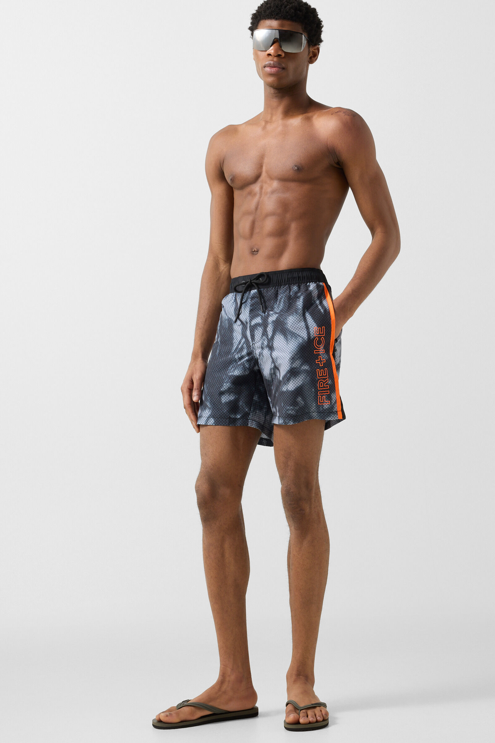 Sorin swim trunks Black/grey/orange