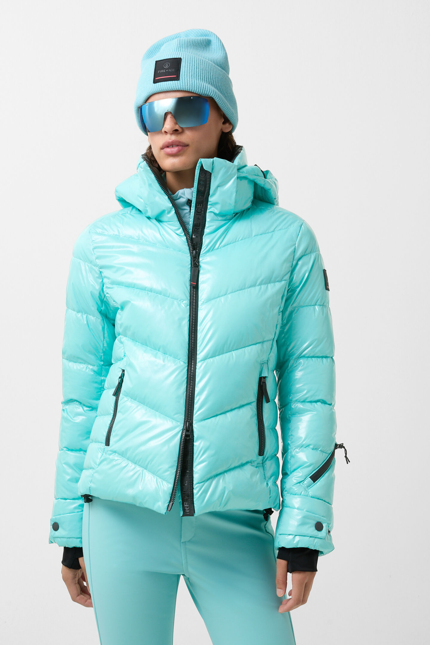 Ski-Steppjacke Saelly Eisblau