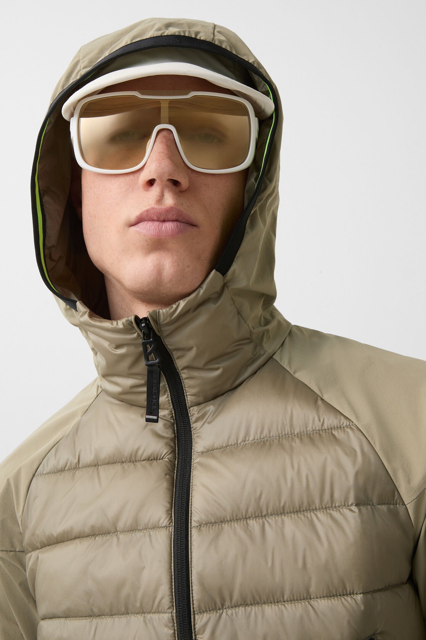 Hybrid-Steppjacke Kegan Dunkelbeige