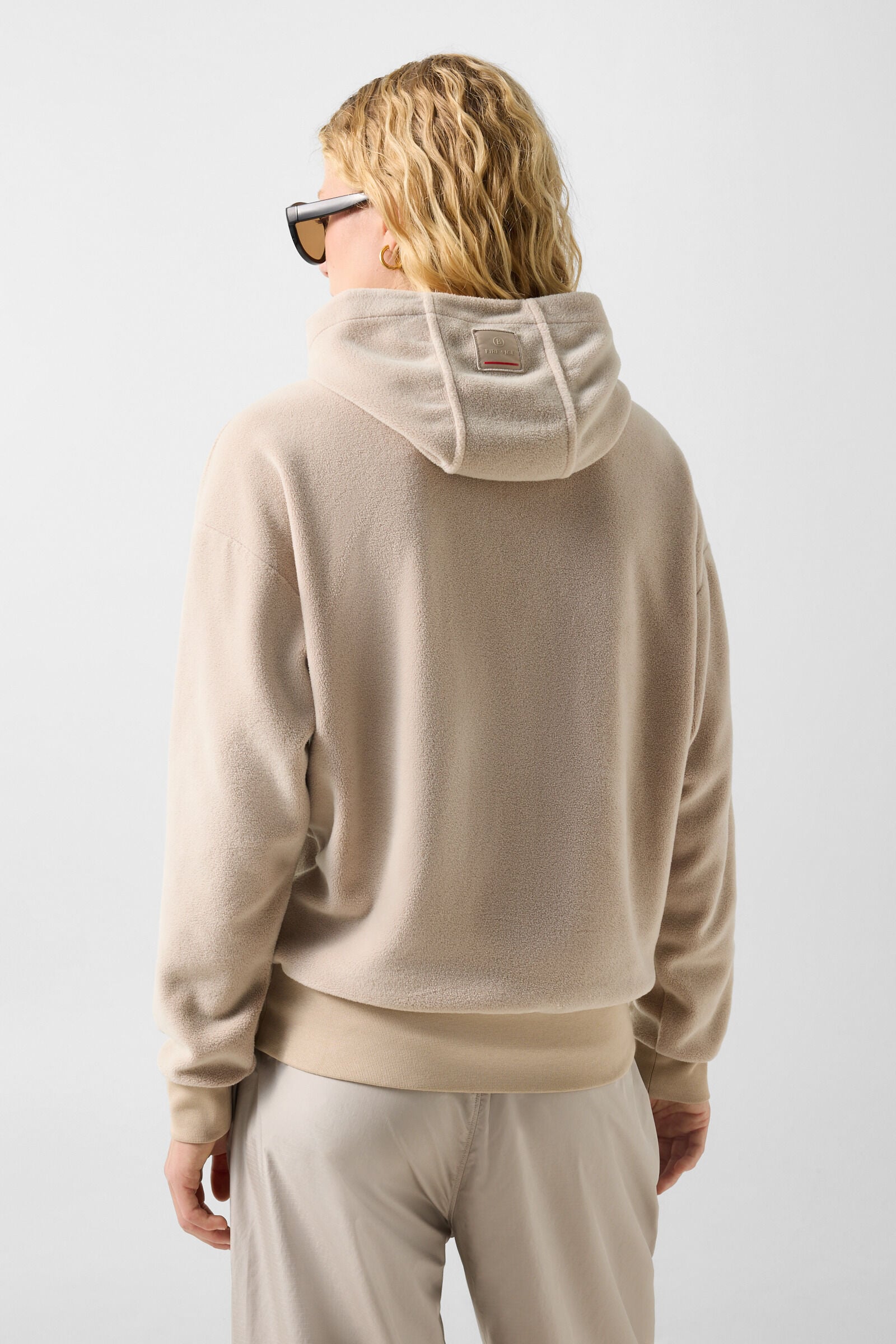 Iva Mid-Layer Fleece Hoodie Beige