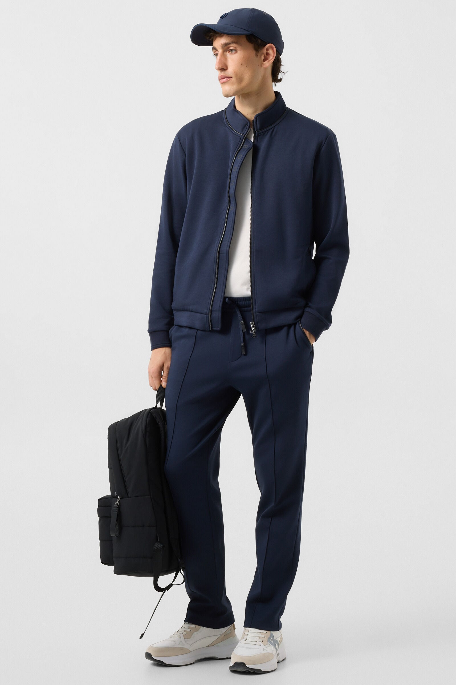 Spencer jersey jacket Navy blue