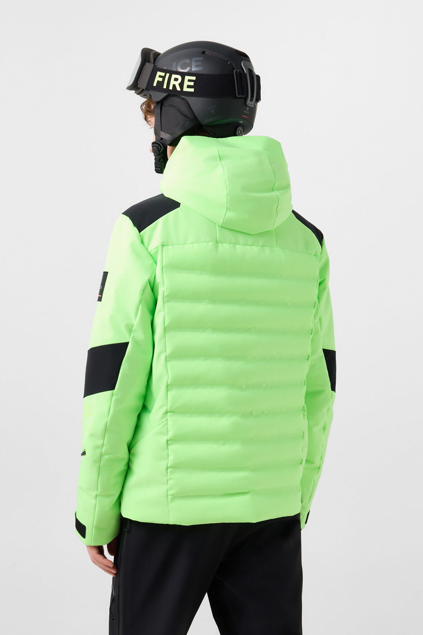 Skijacke Radek Neon-Gr&uuml;n/Schwarz