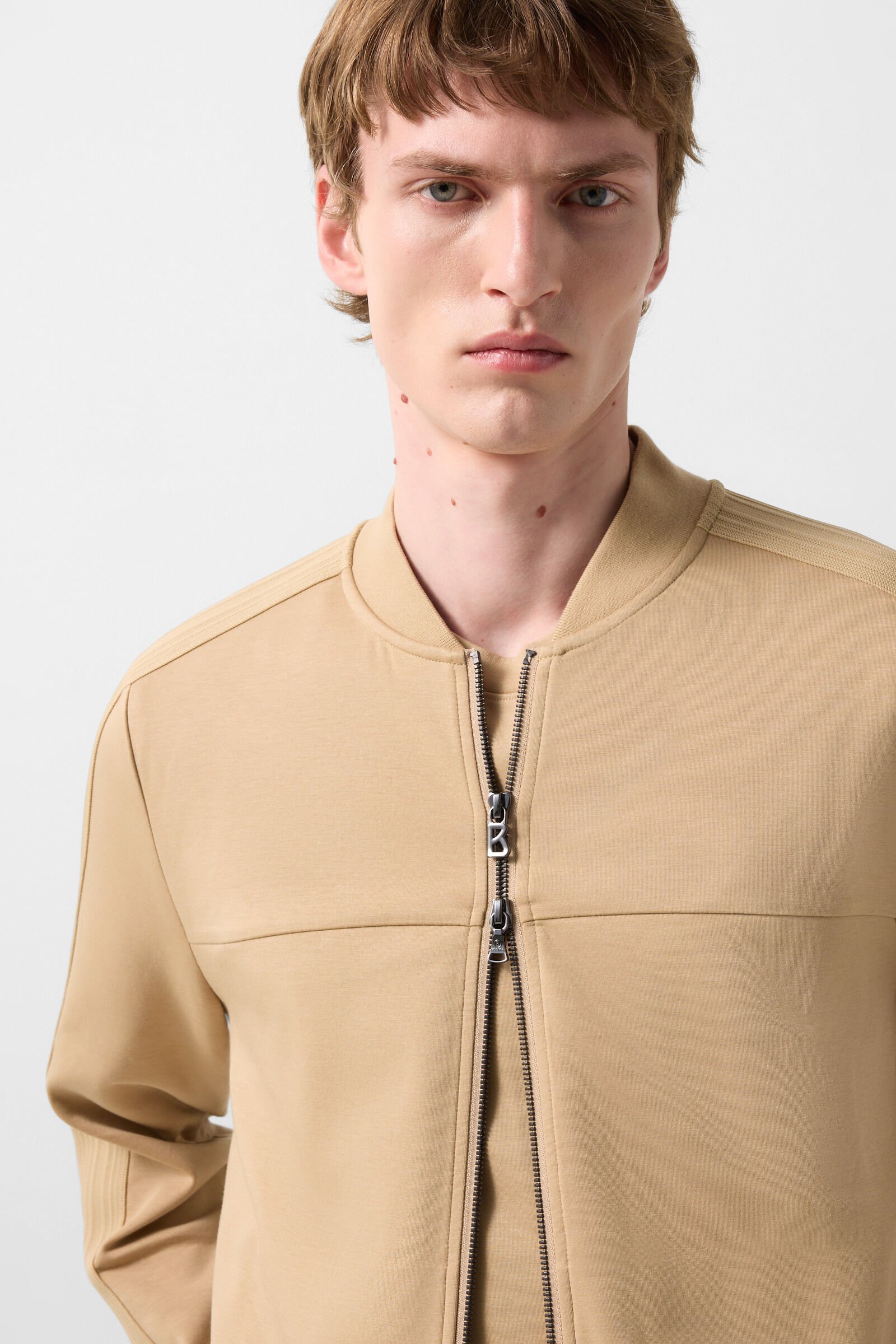 Lennox jersey jacket Camel