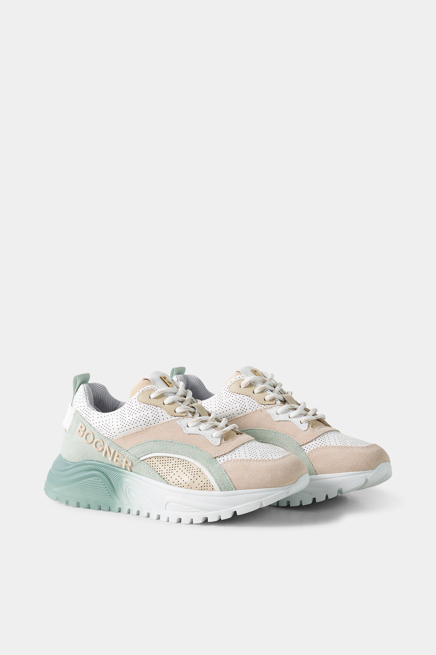 Sportschoenen Malaga Wit/Mint/Ros&eacute;