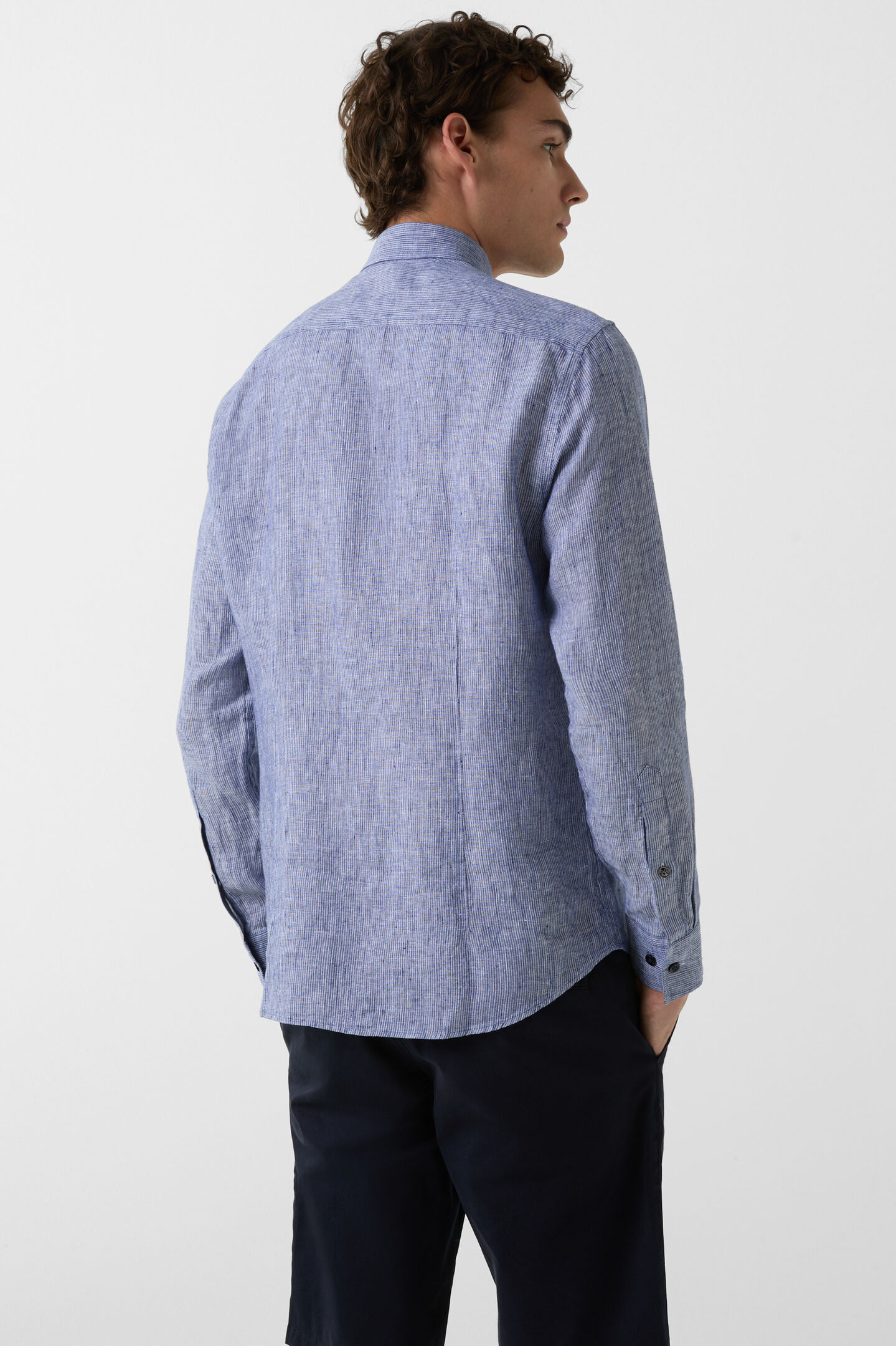 Timi linen shirt Navy blue