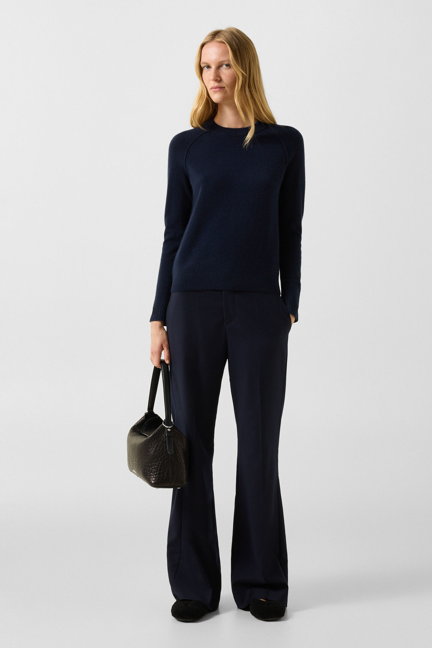 Vanessa pure new wool and cashmere jumper Navy