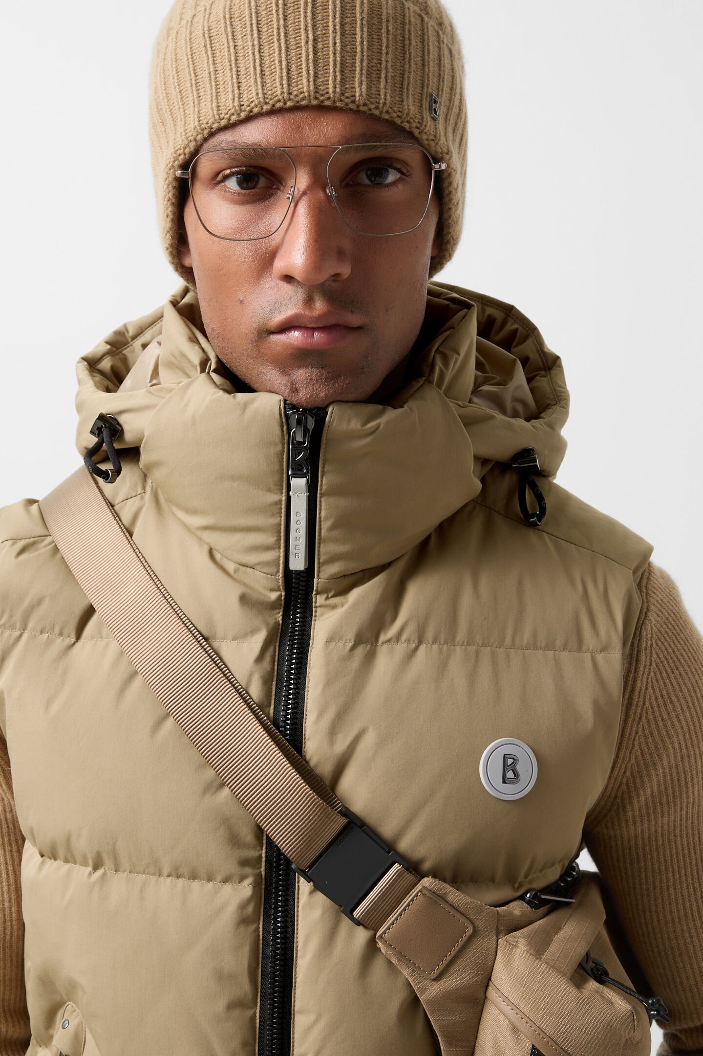 Jimmy down vest Camel