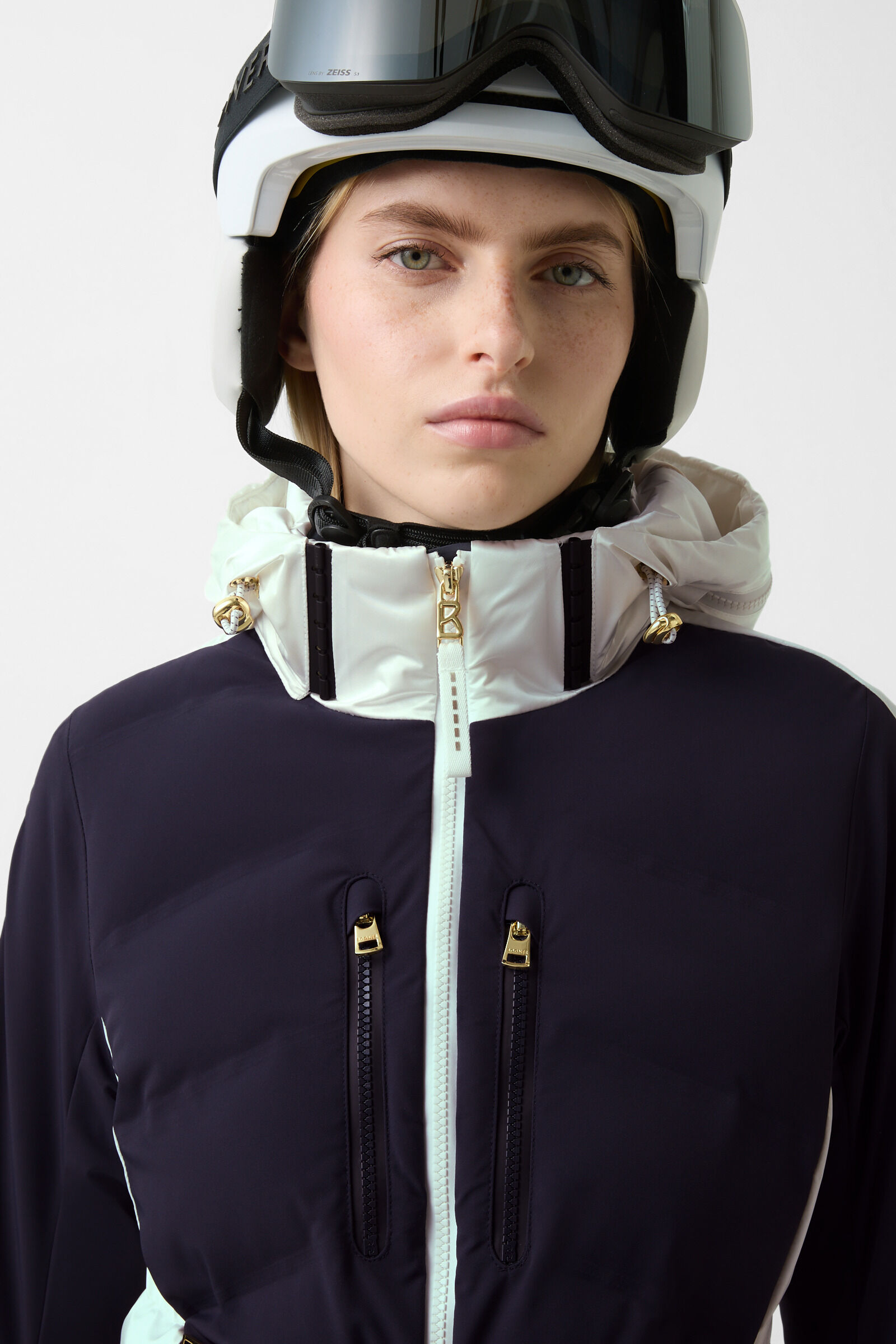 Kira quilted jacket Navy blue/white