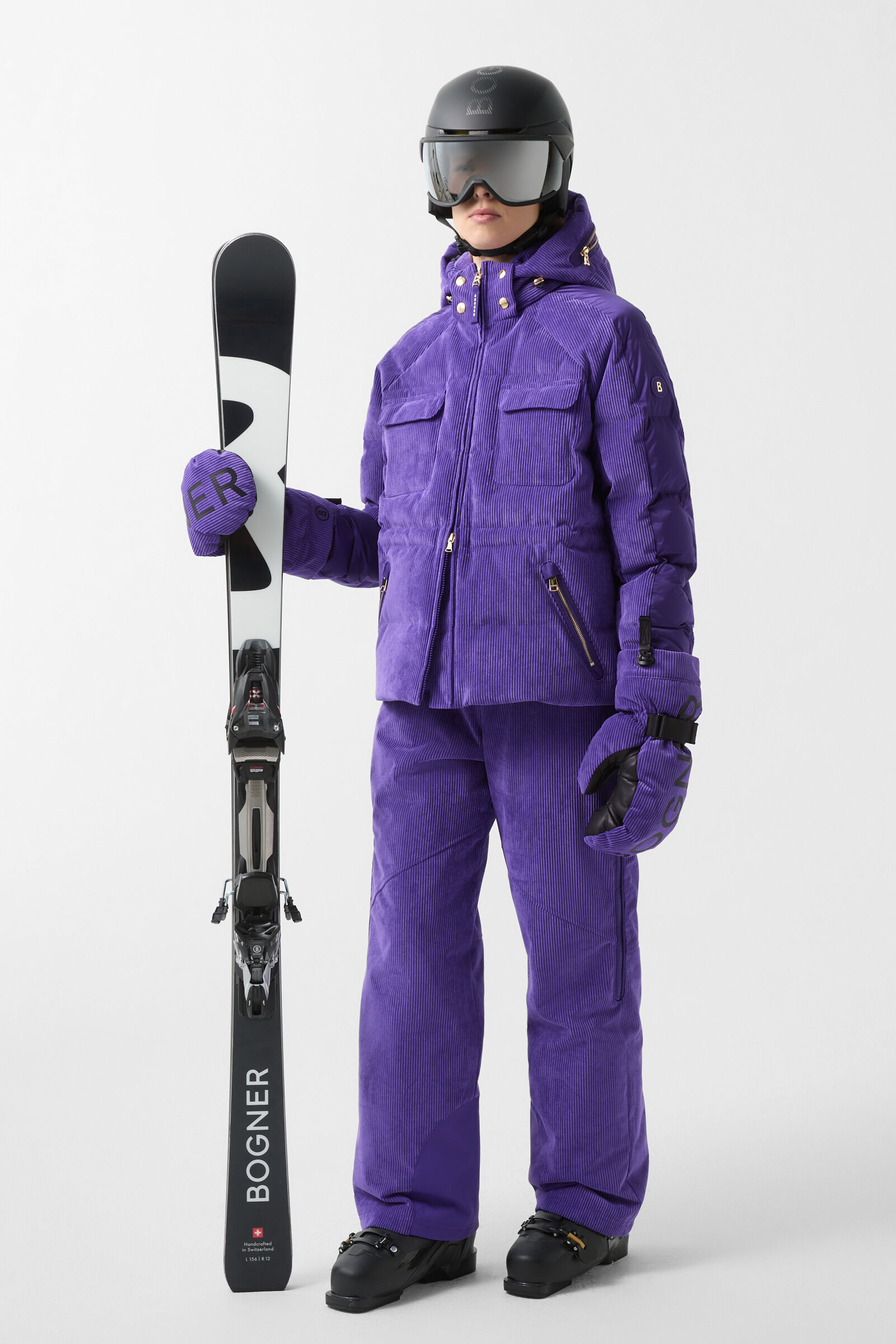 Corduroy ski trousers Any Violet