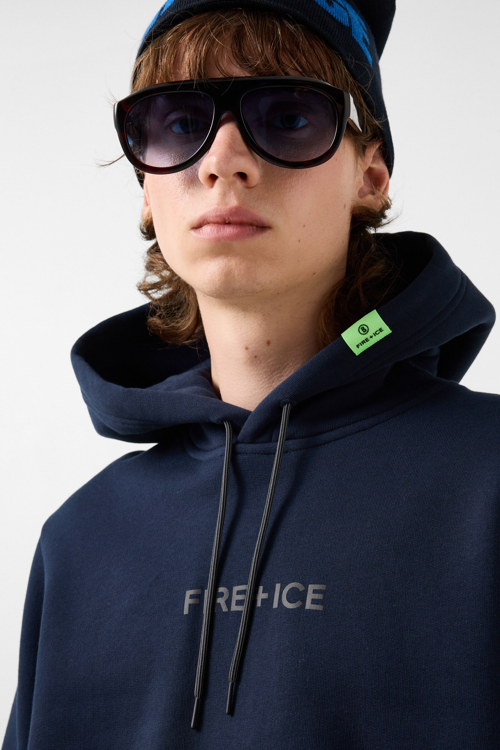 Covell Cotton Hoodie Navy