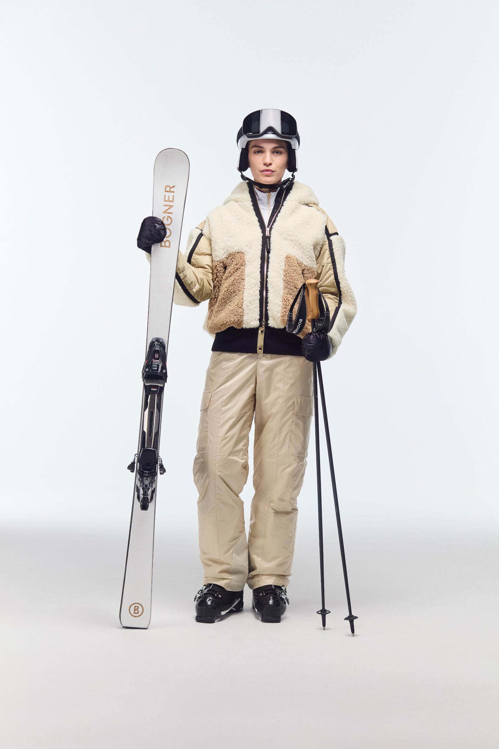 Skijacke Kora Off-White/Beige