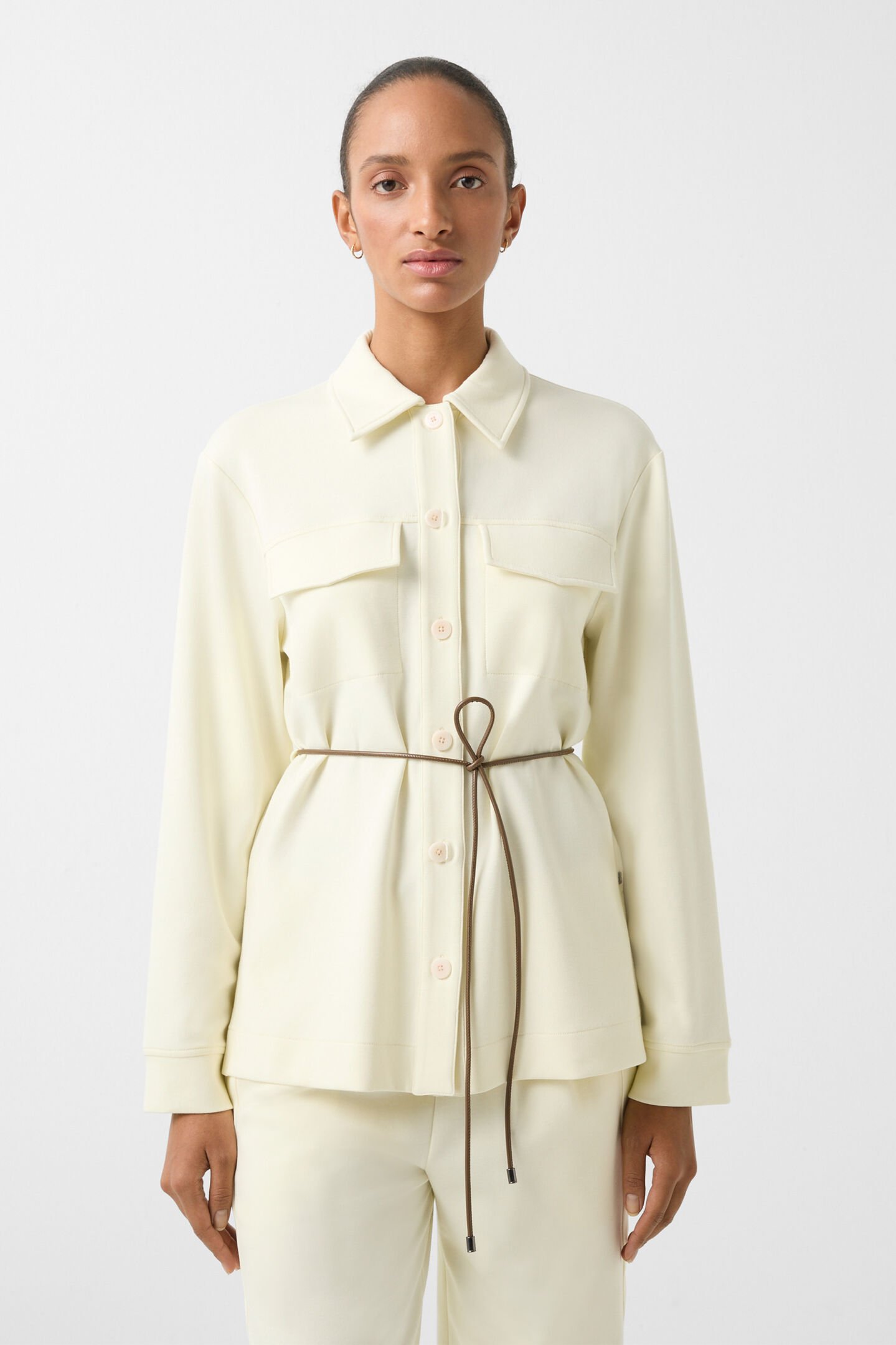 Sweat-Overshirt Filippa Vanille