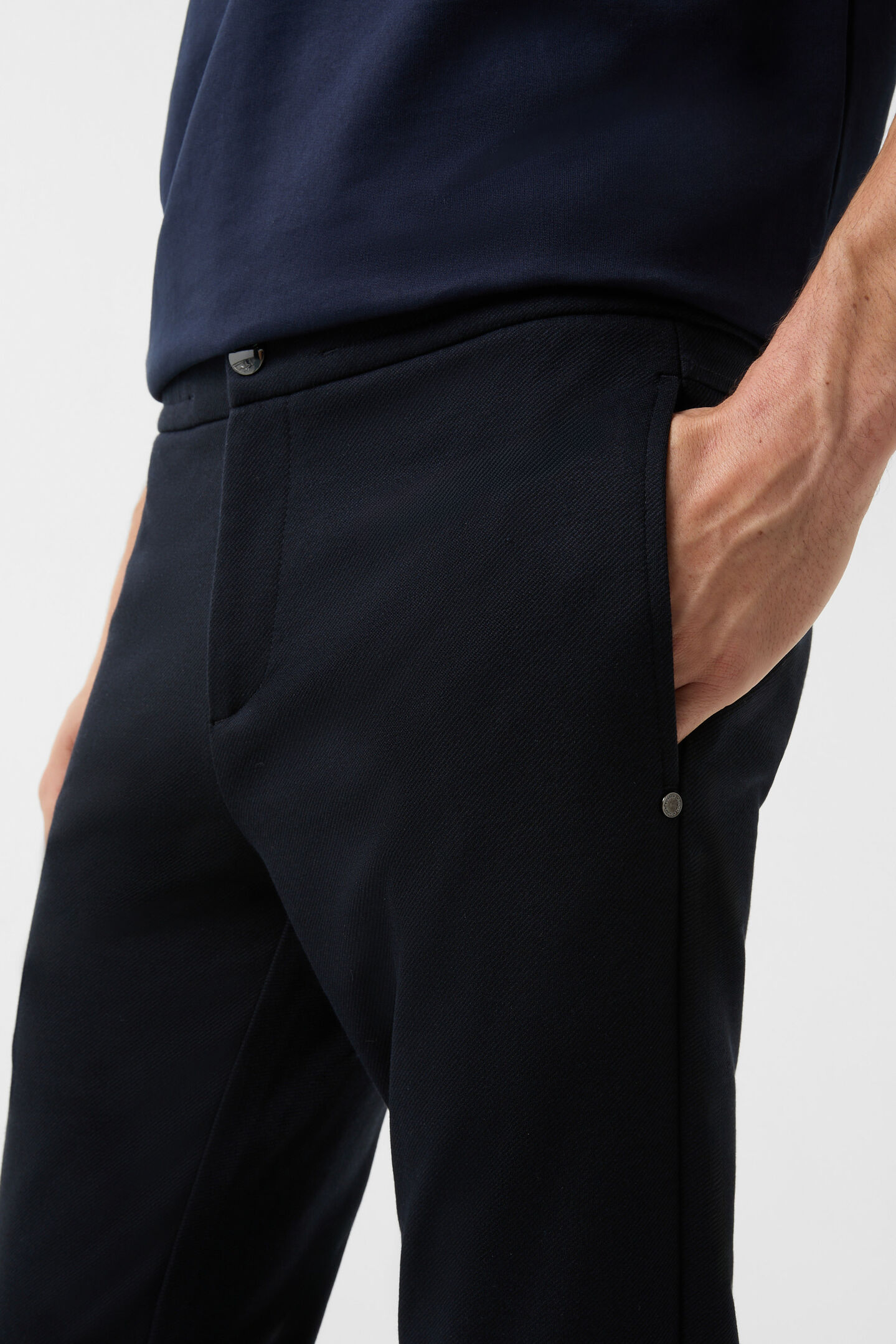 Twill broek Riley Actief Marineblauw