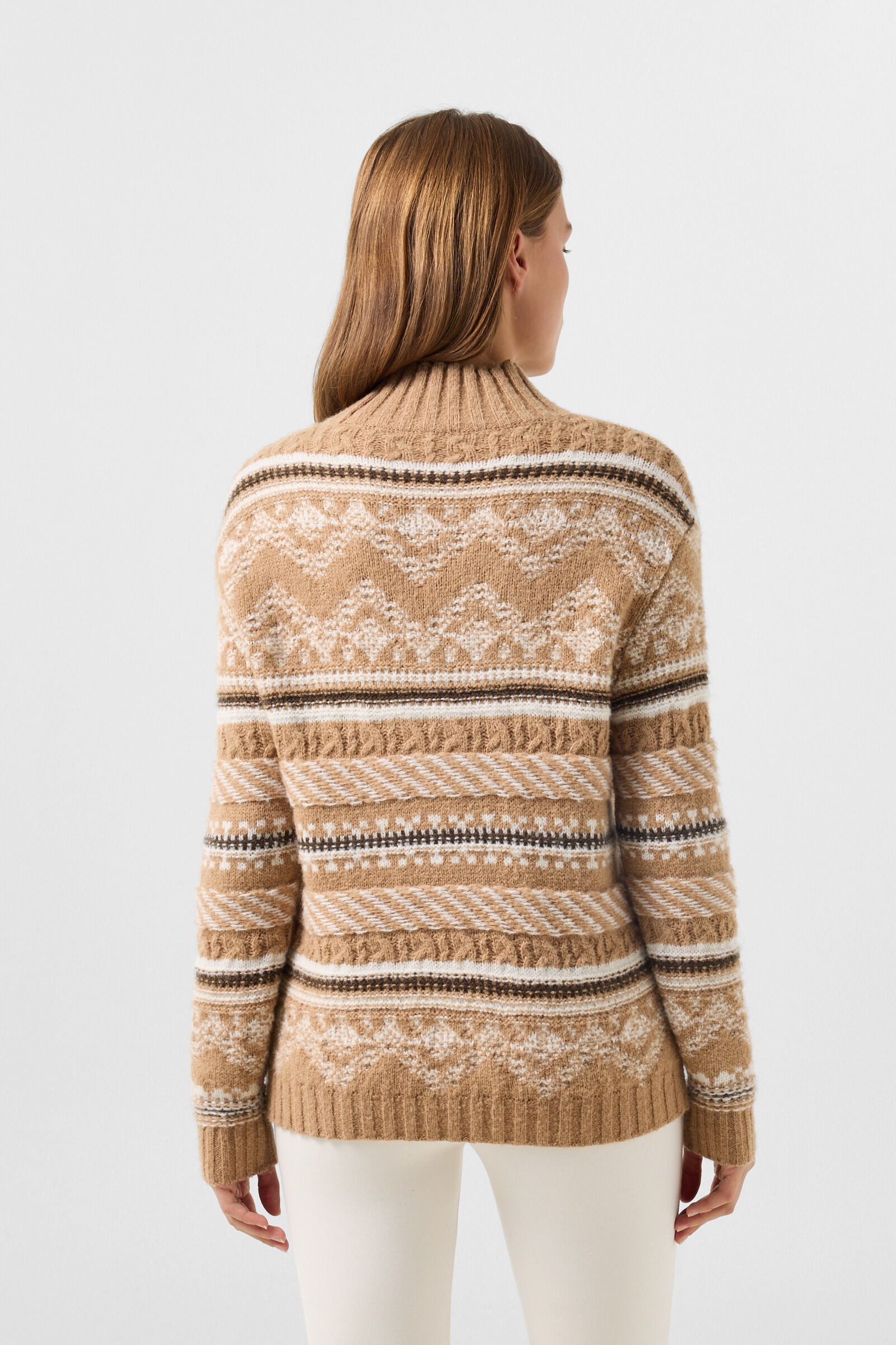 Pink Norwegian jumper Camel