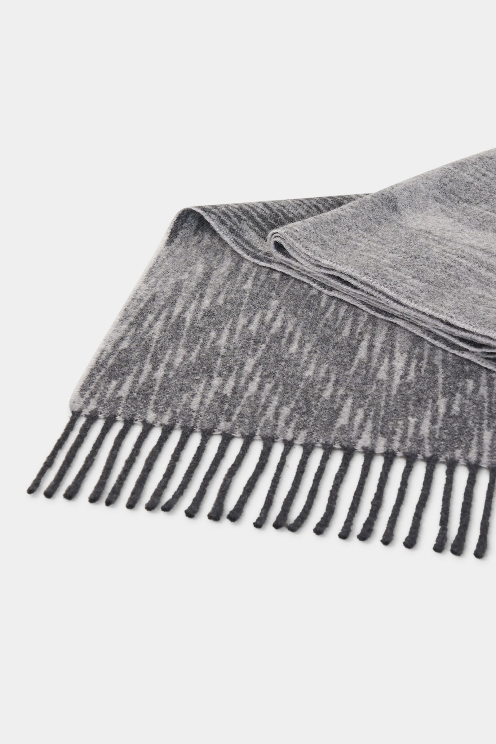 Wool scarf Anthracite/Light grey
