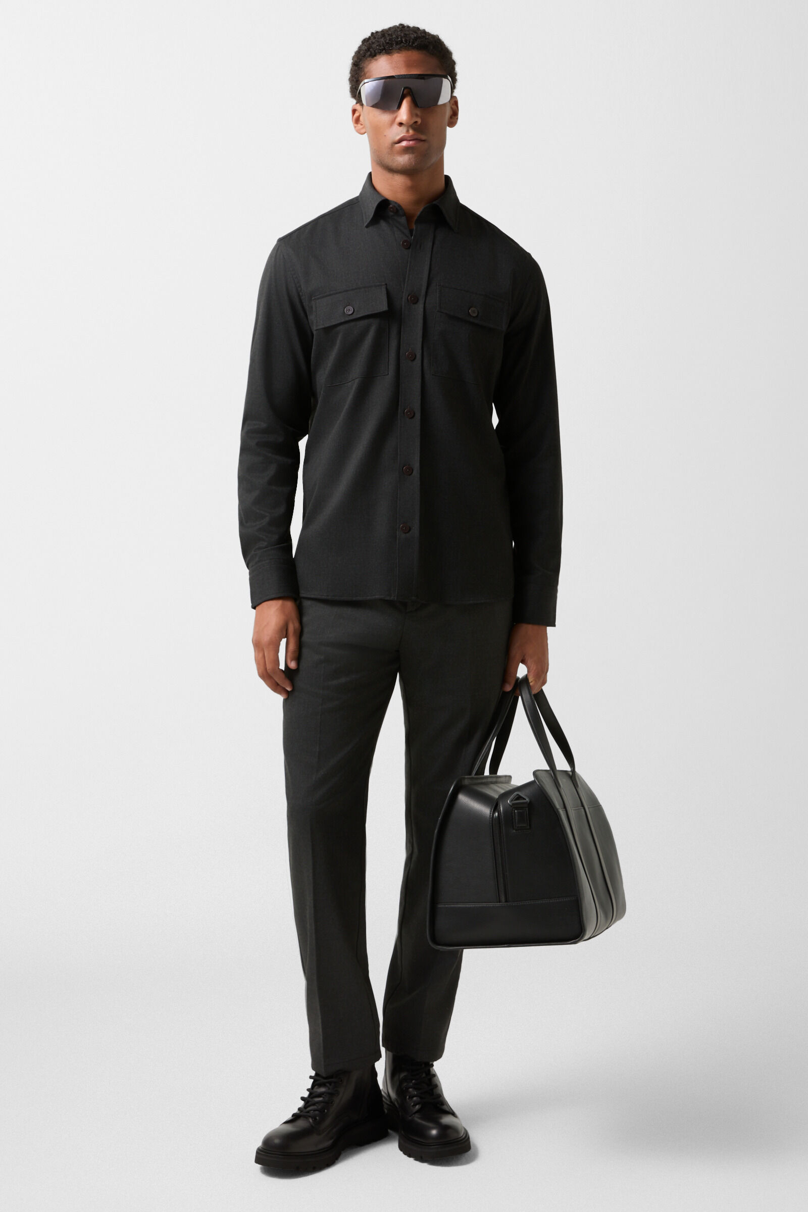 Clive shirt Anthracite