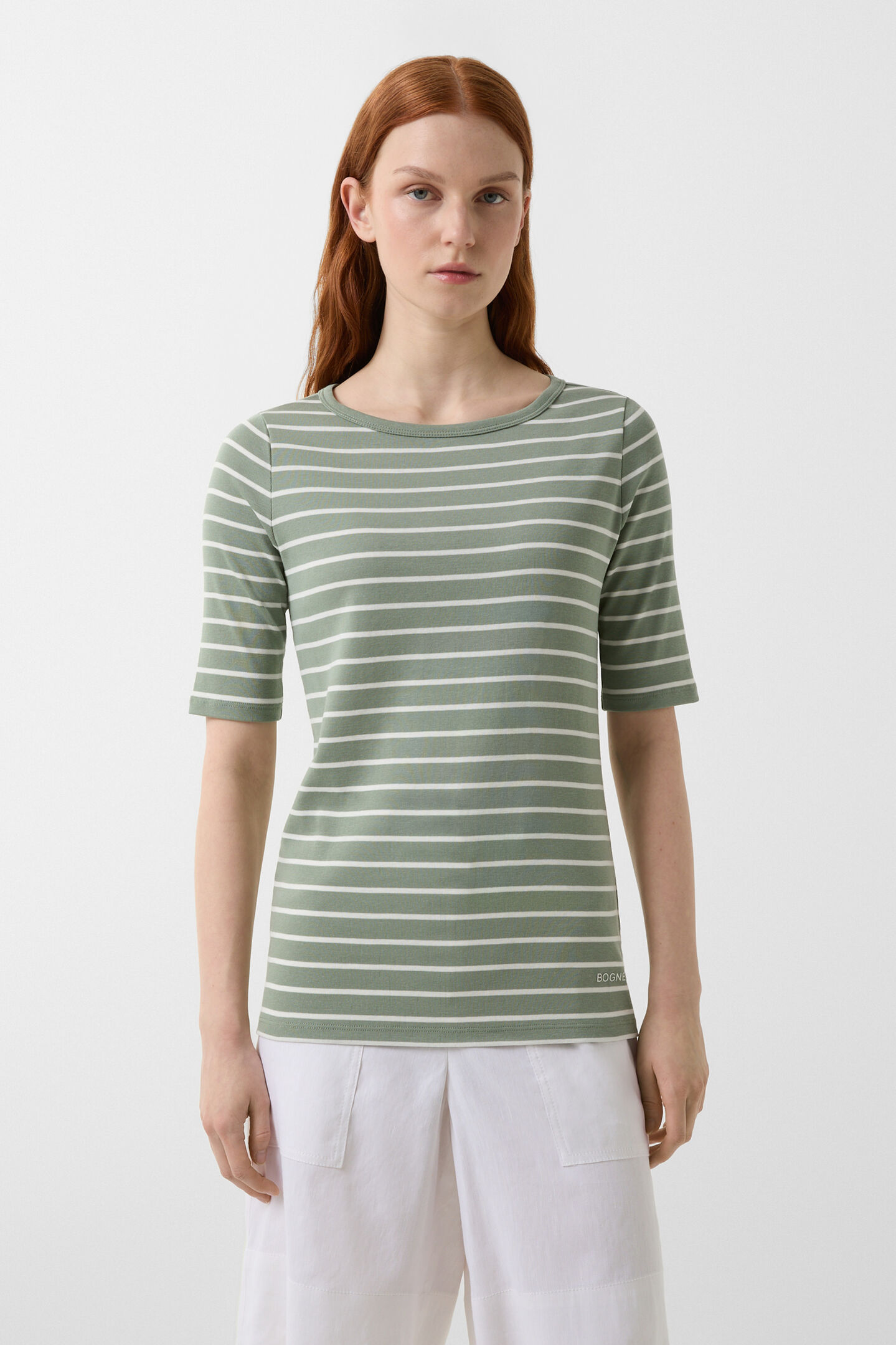 T-shirt Louna Lime green/off-white