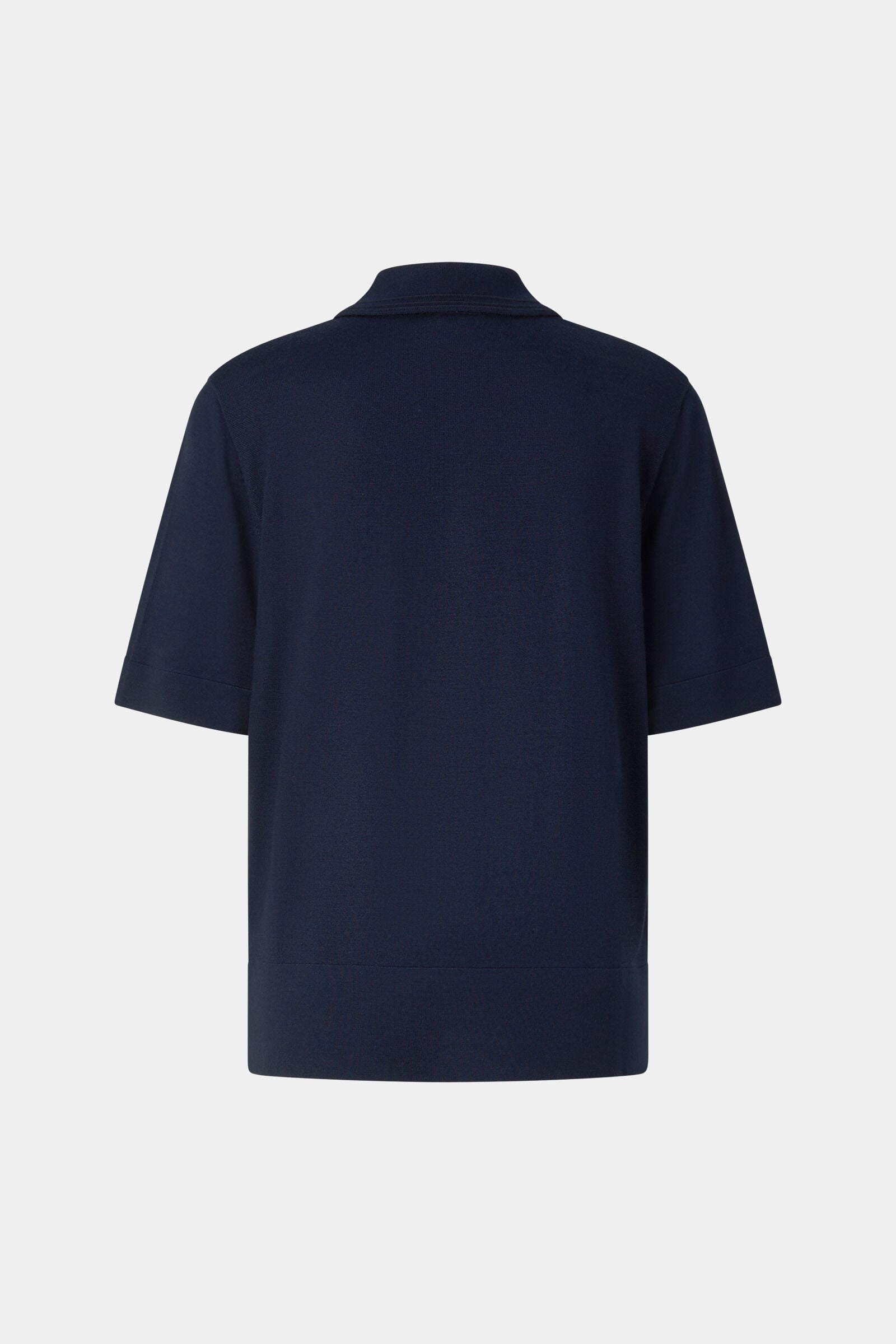 Maureen virgin wool polo shirt Navy blue