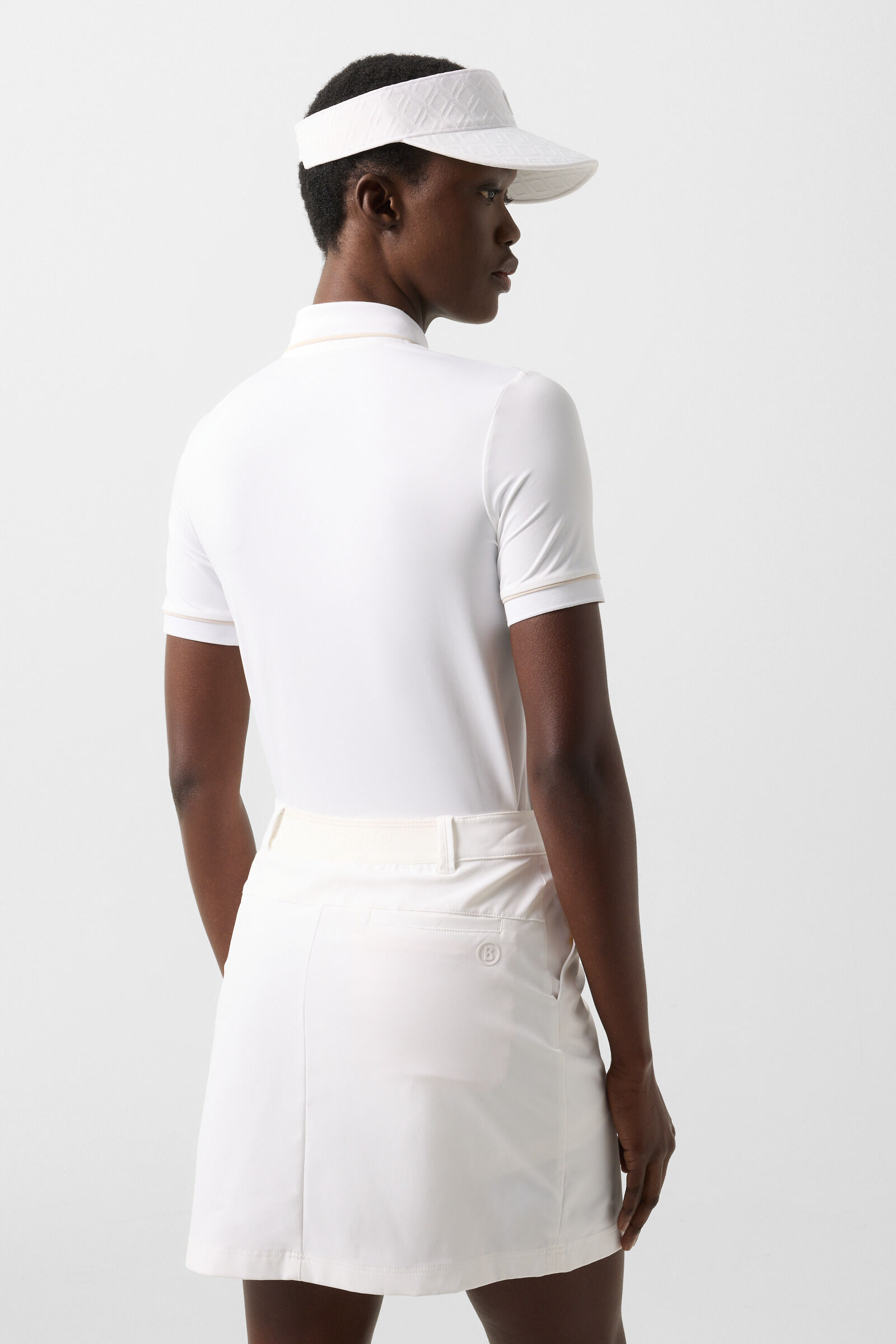 Caren functional short-sleeved top White