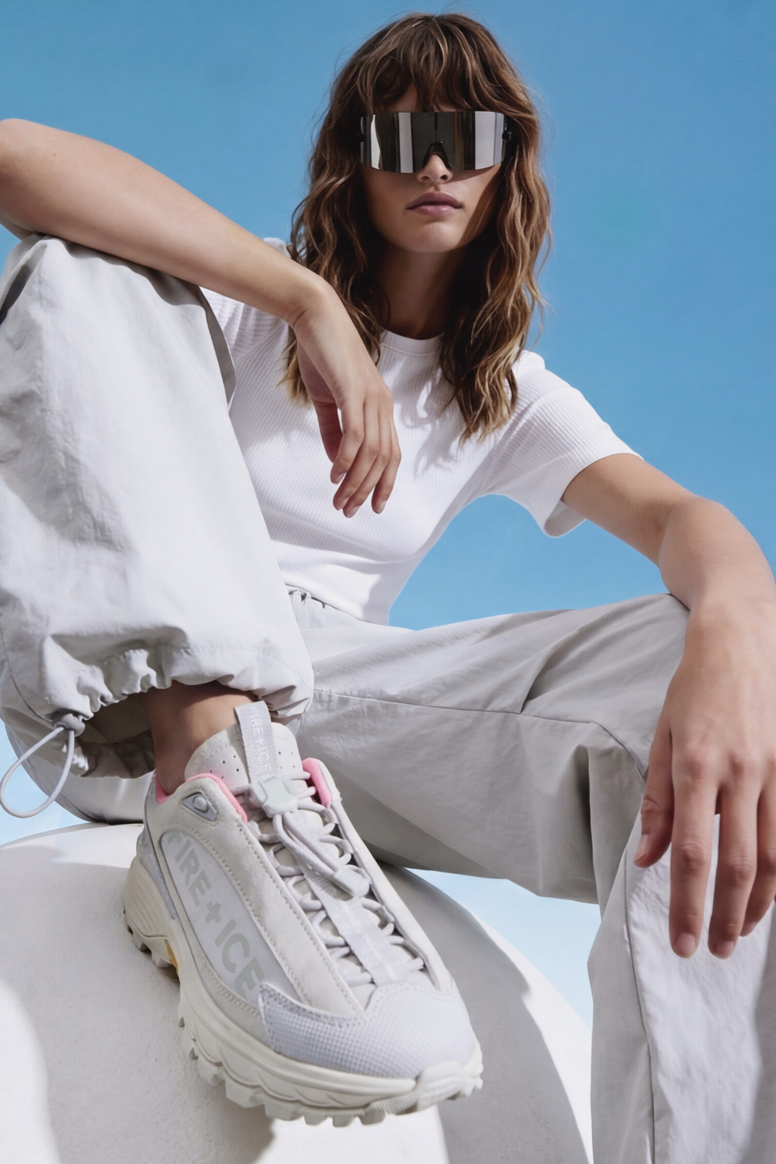 Montana trainers Light grey/pink