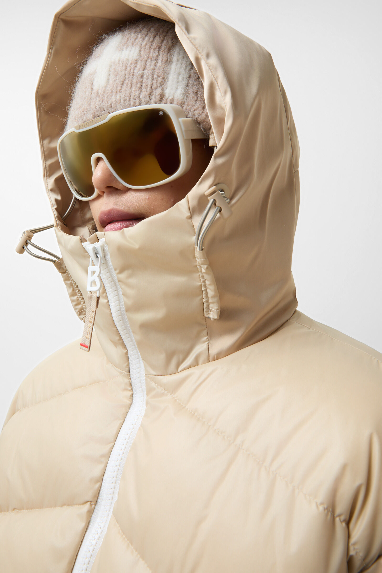 Veste matelass&eacute;e de ski Talina Beige