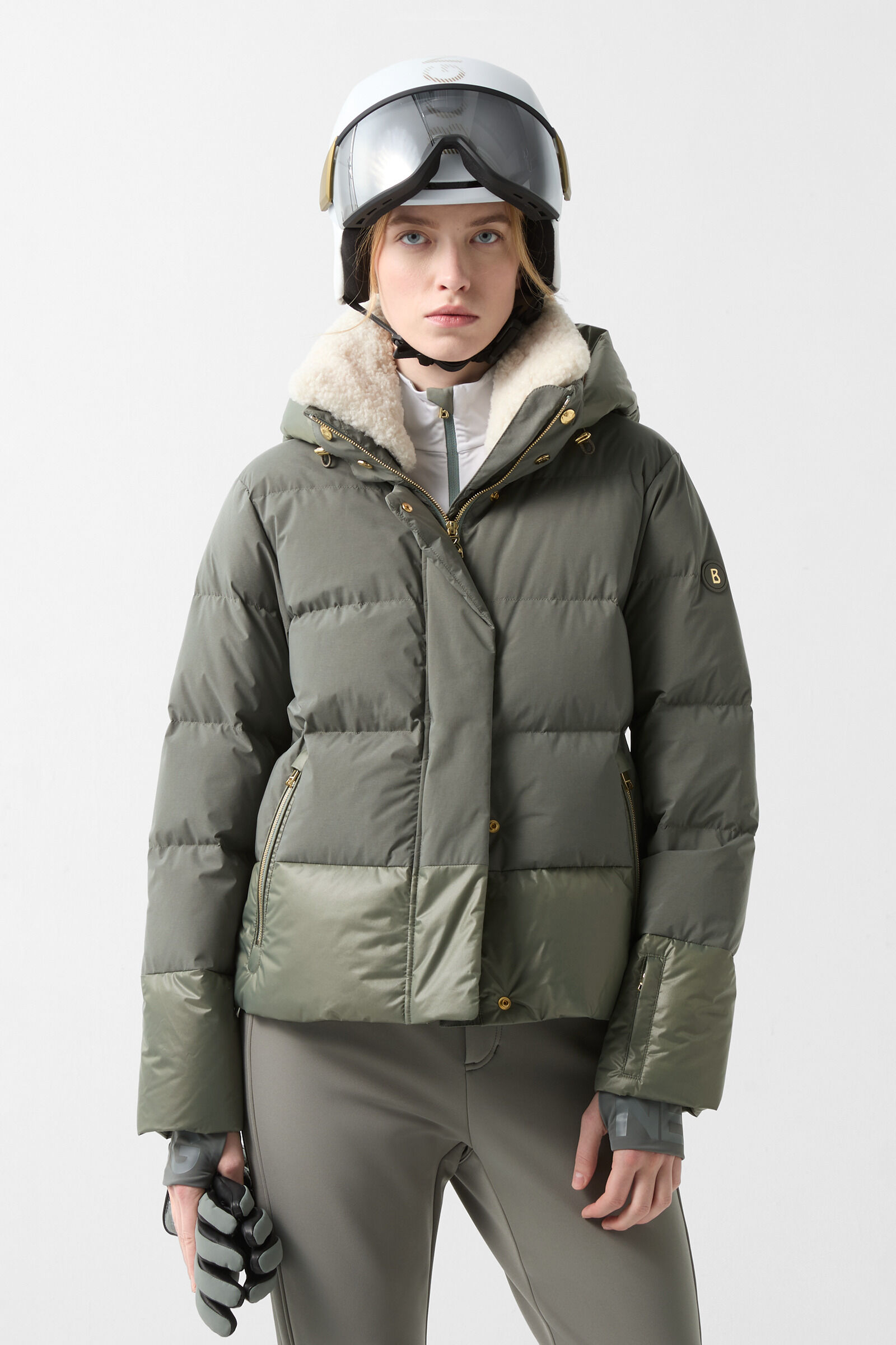 Doudoune de ski Maja Eucalyptus