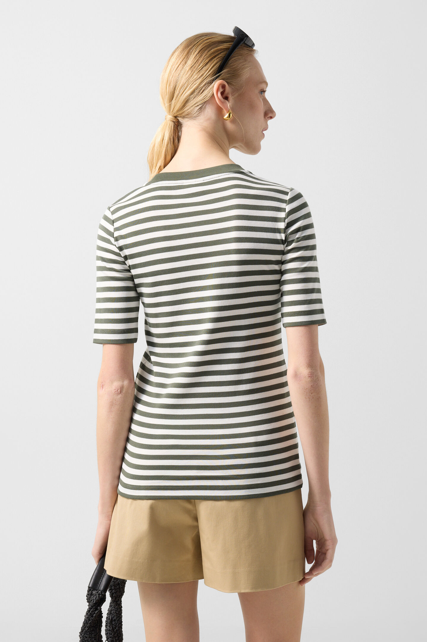 T-Shirt Nikini Oliv-Gr&uuml;n/Off-White