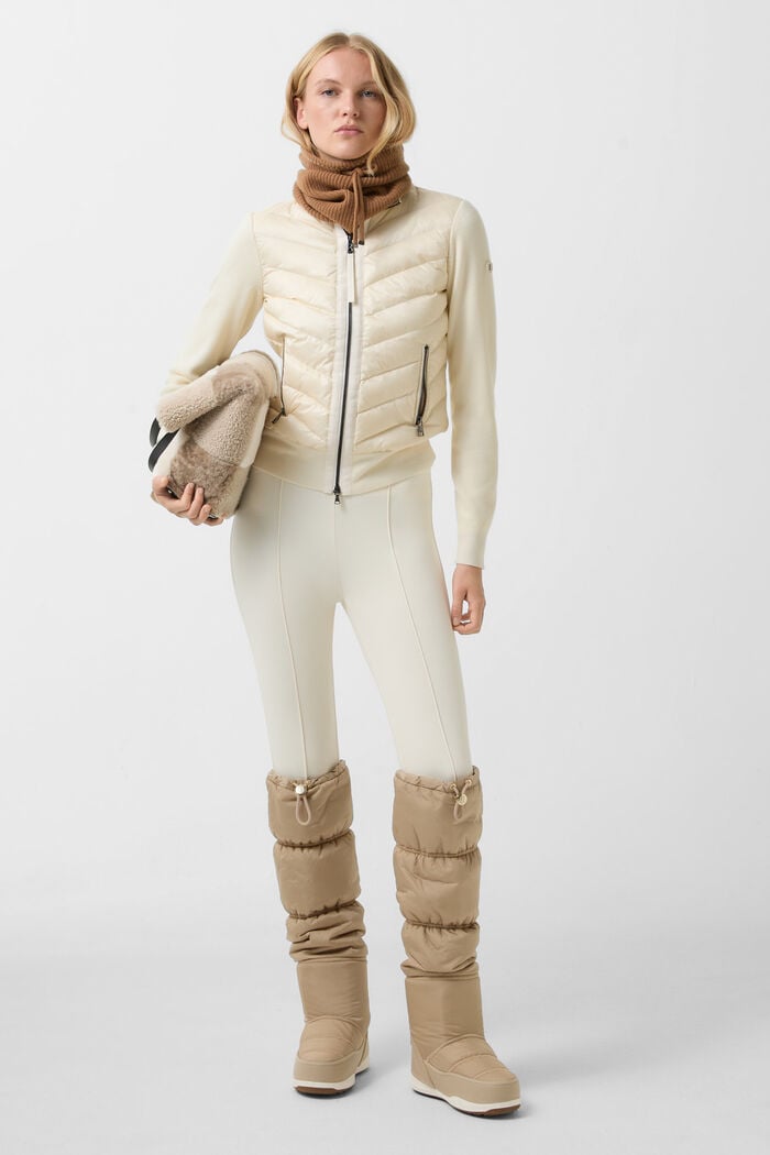 Zilly hybrid knit jacket Cream Zilly hybrid knit jacket Cream