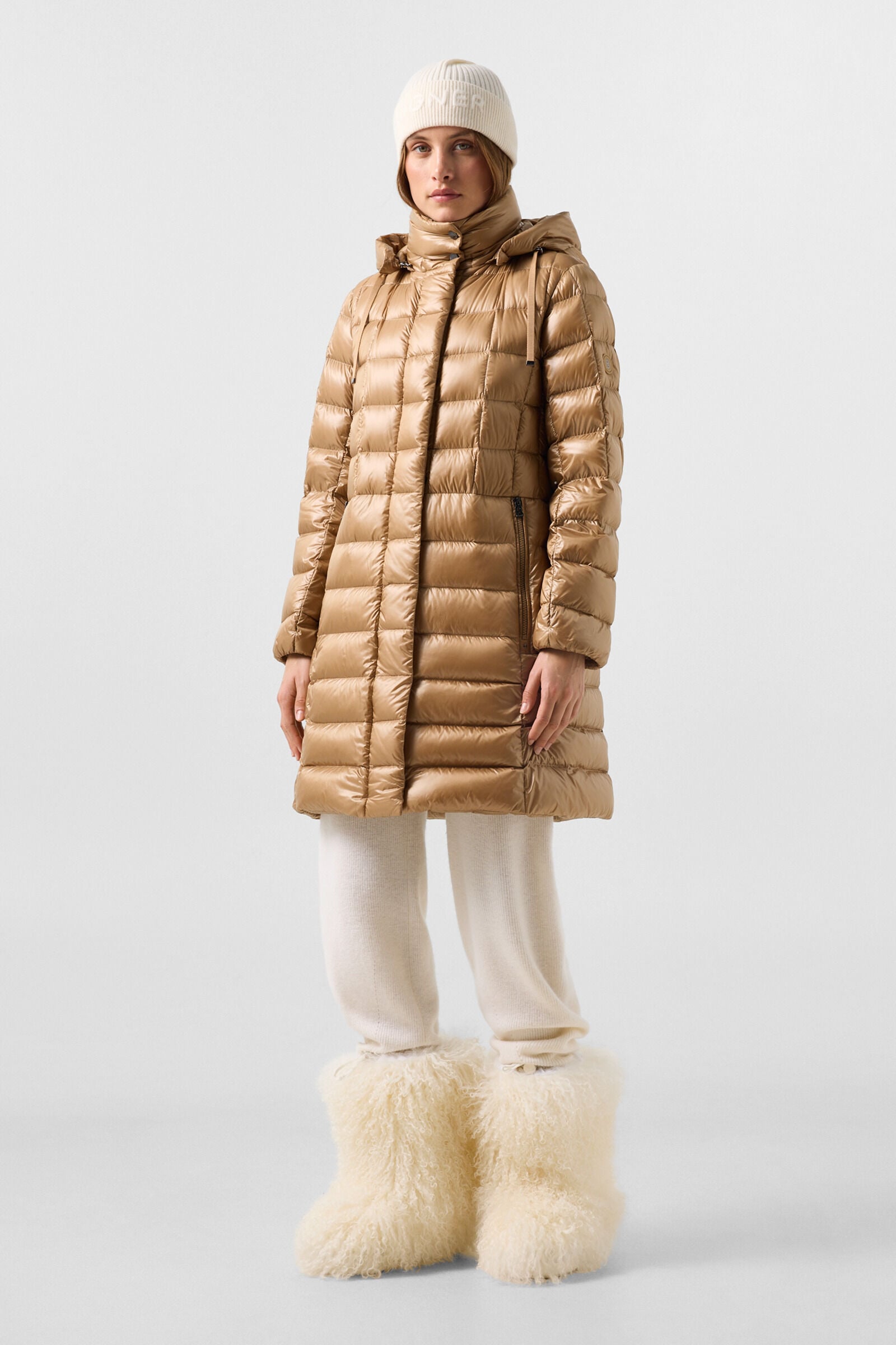 Meryl down coat Camel