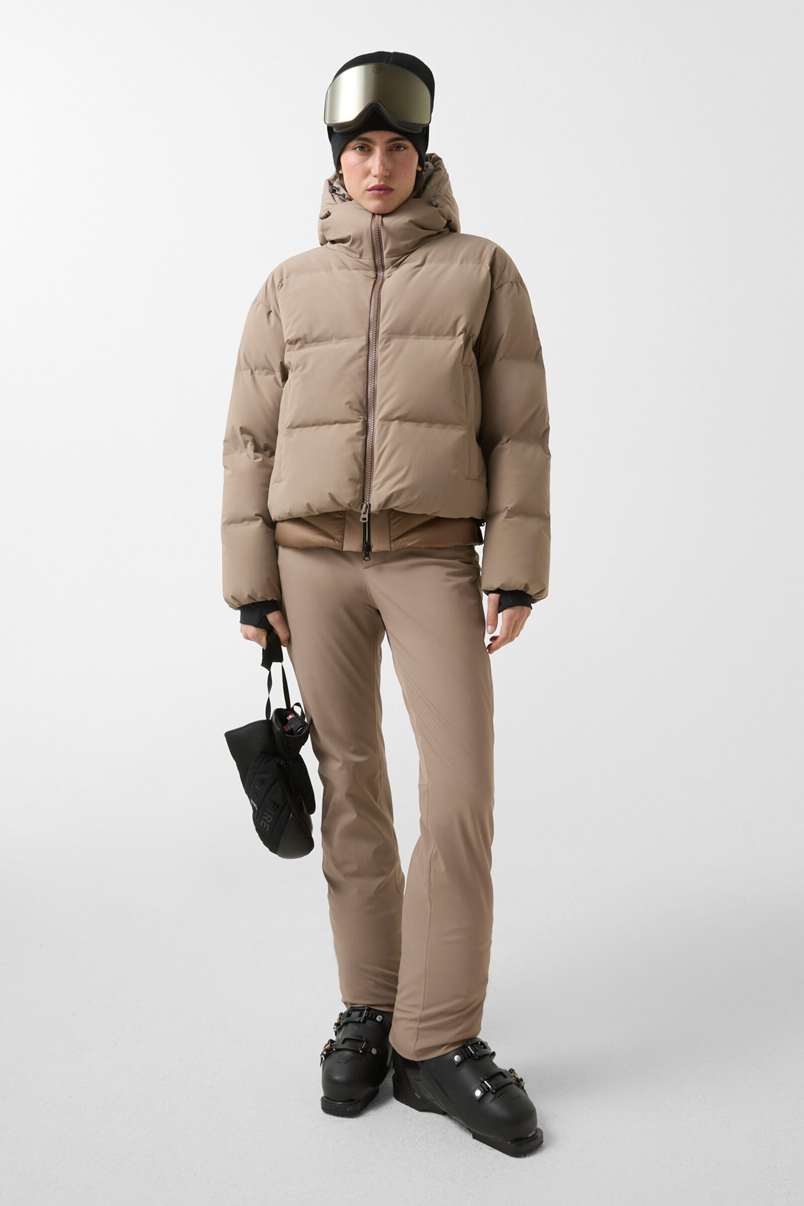 Neila down ski jacket Caramel