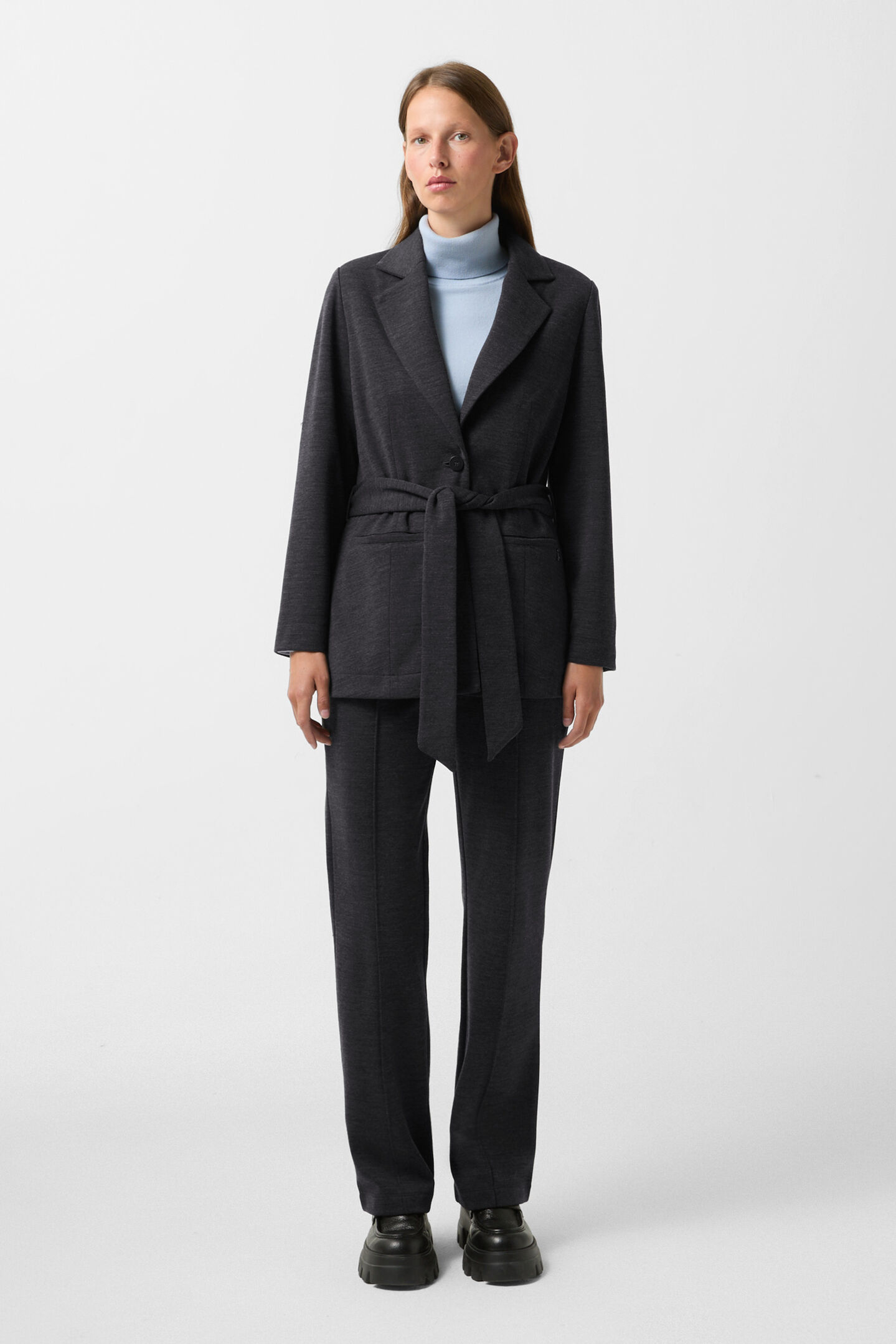 Flanell-Blazer Bonnie Anthrazit
