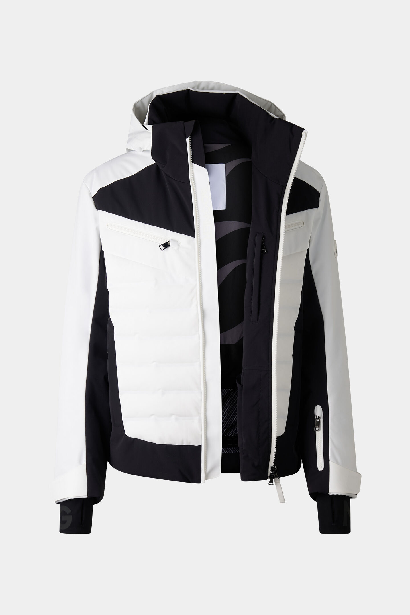 Feliks down ski jacket White/black