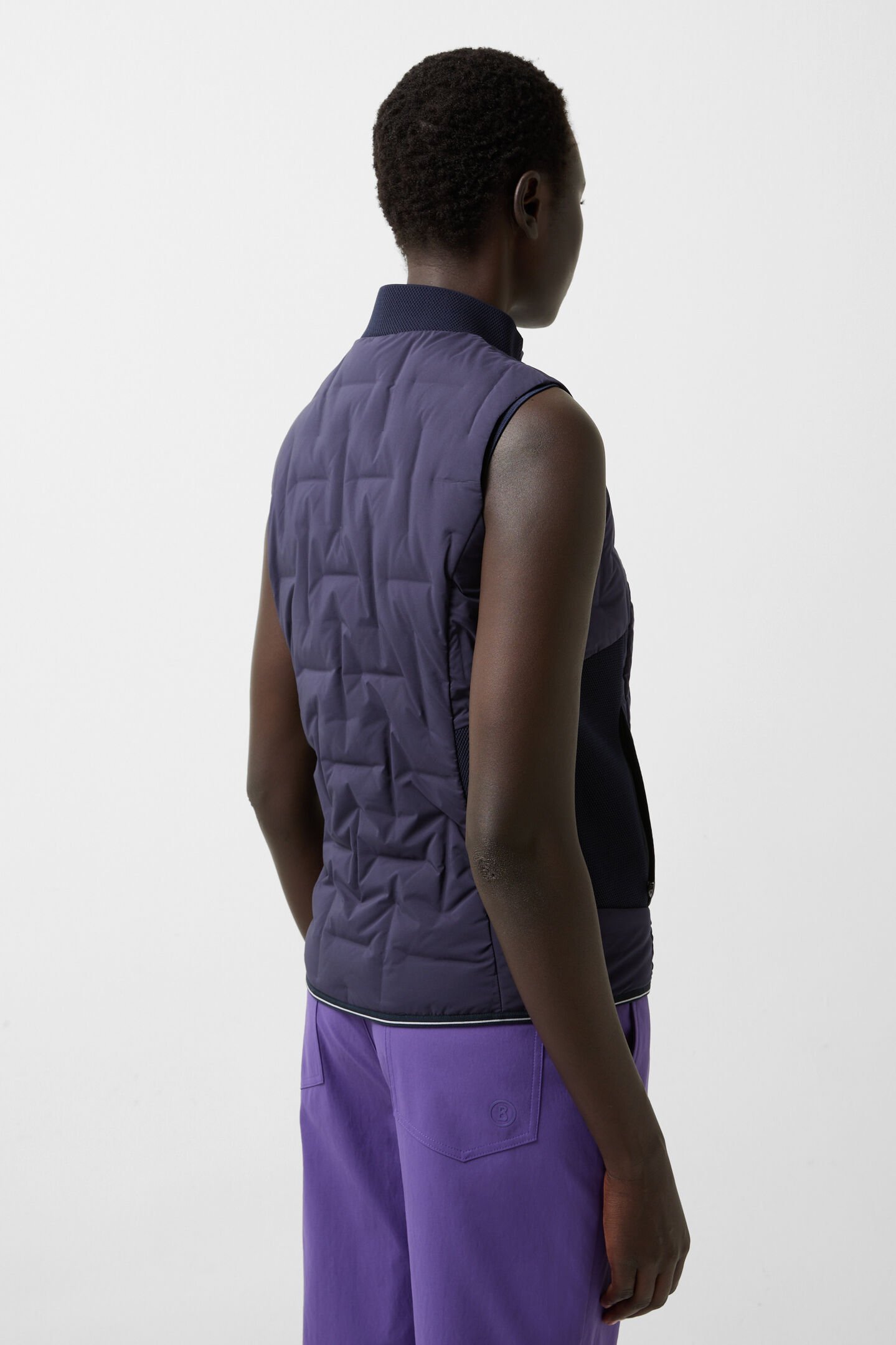 Sia lightweight down waistcoat Navy blue
